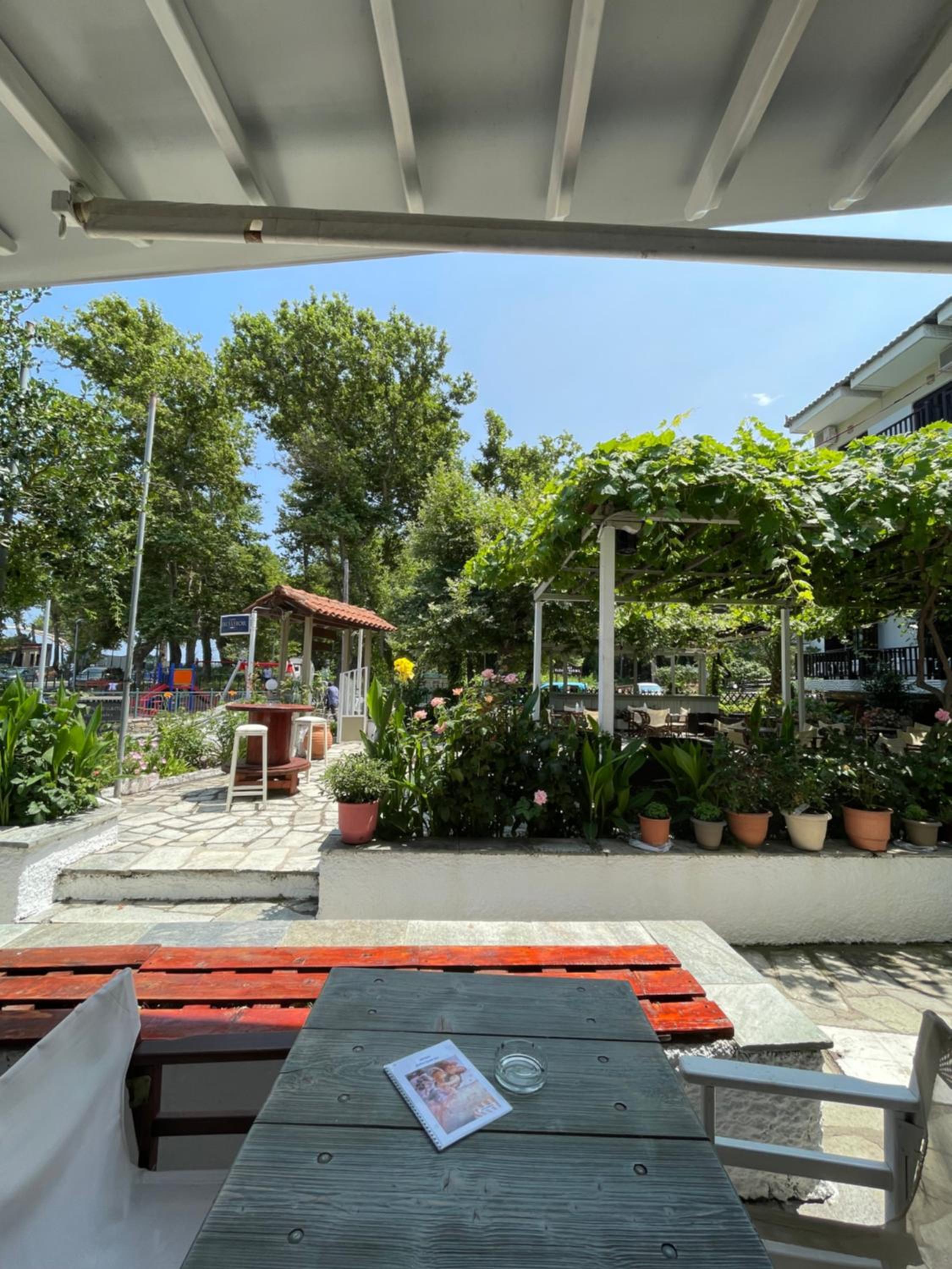 outdoor BBQ area