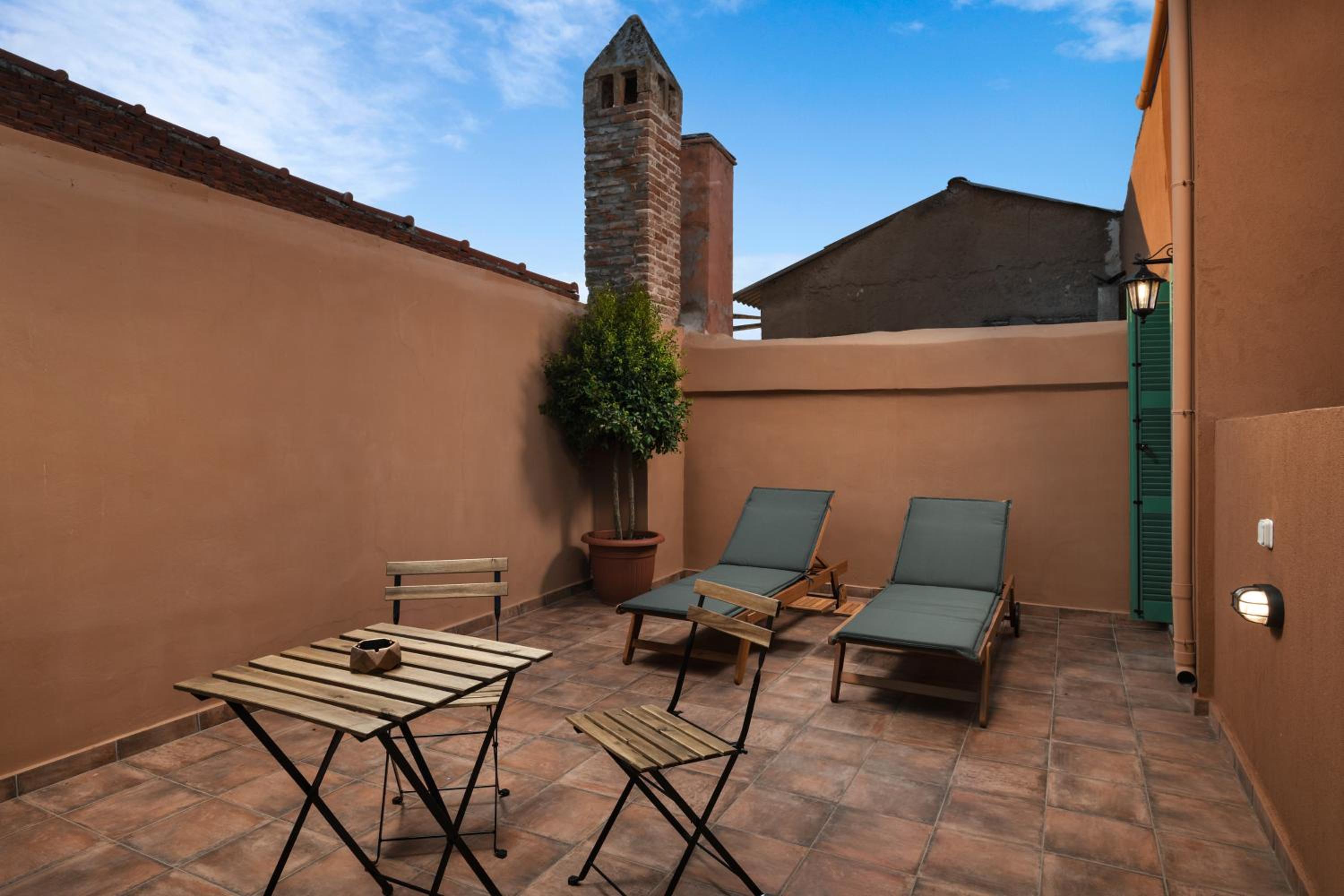 outdoor BBQ area