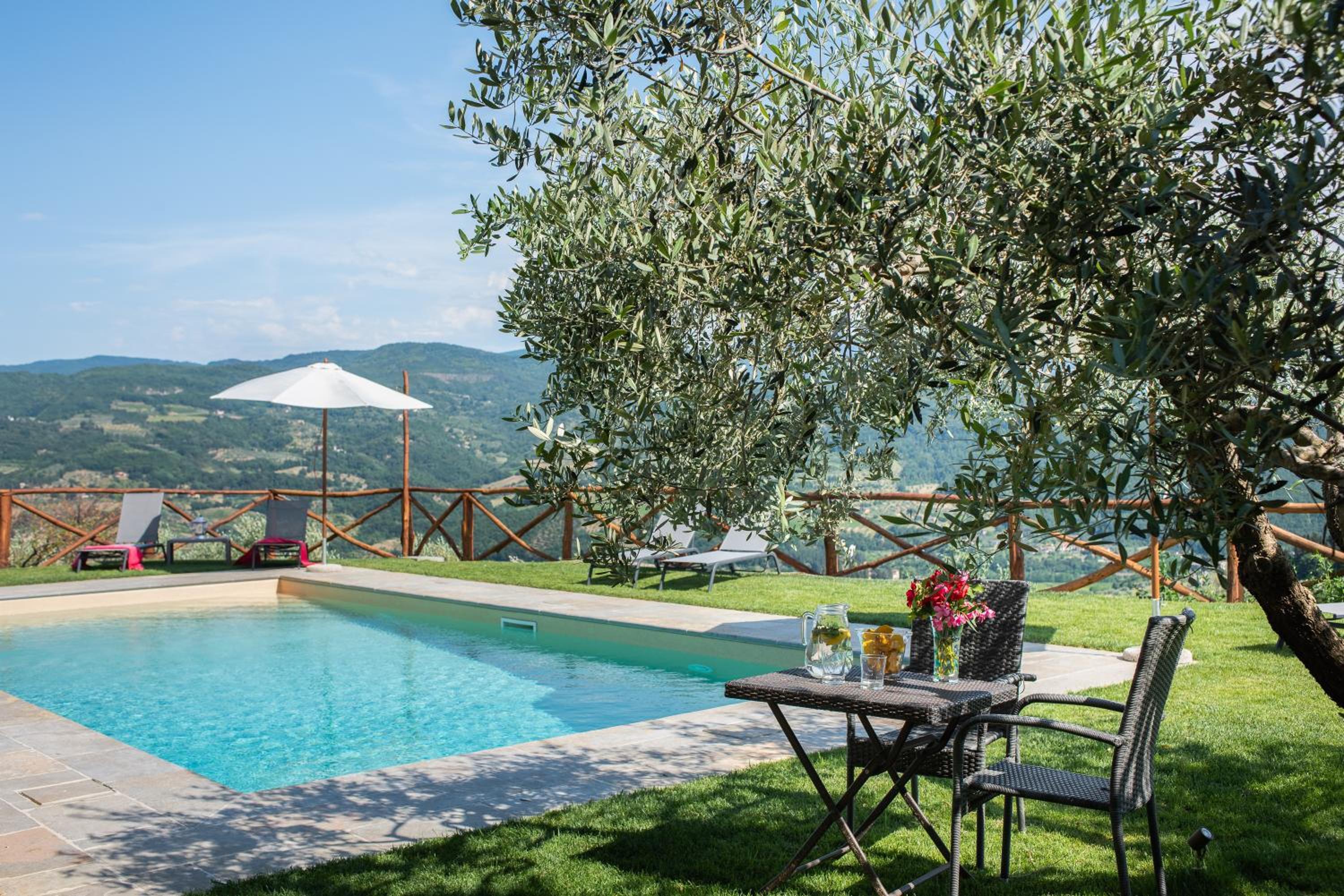 Tuscan farmhouse with spectacular views