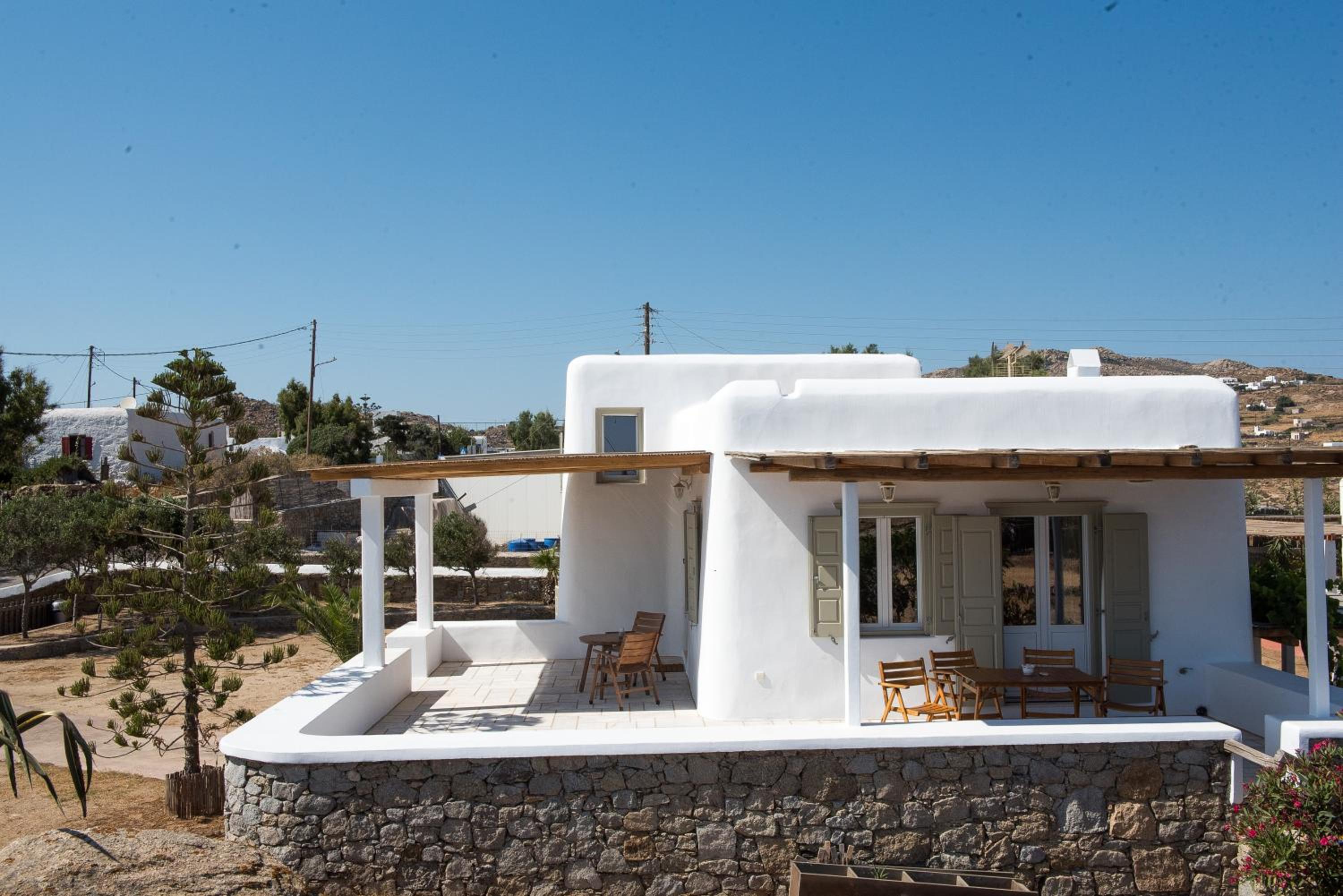 Villa Abella Paraga Mykonos, Traditional with amazing sea view, up to 6 people view 3