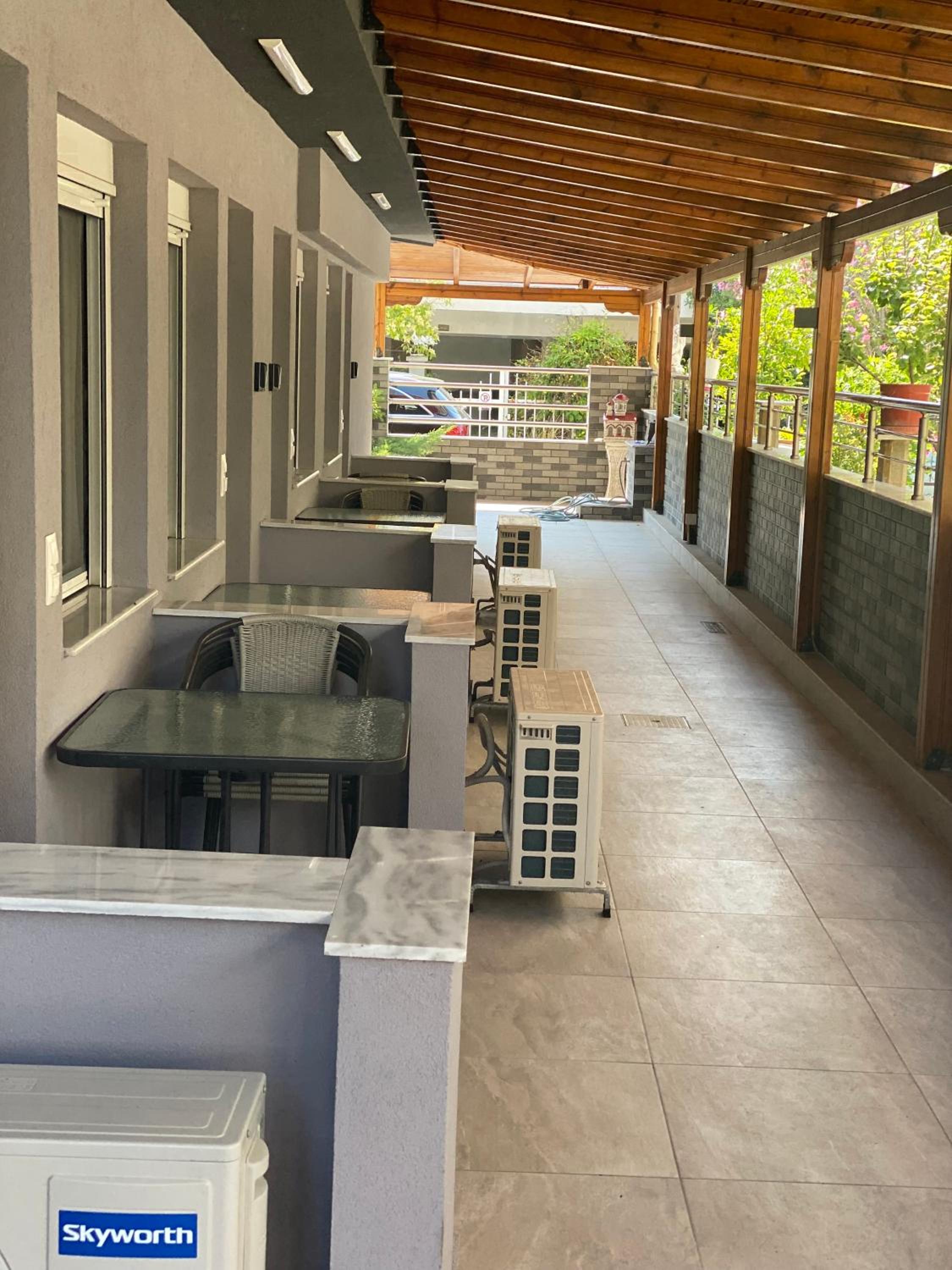 outdoor BBQ area