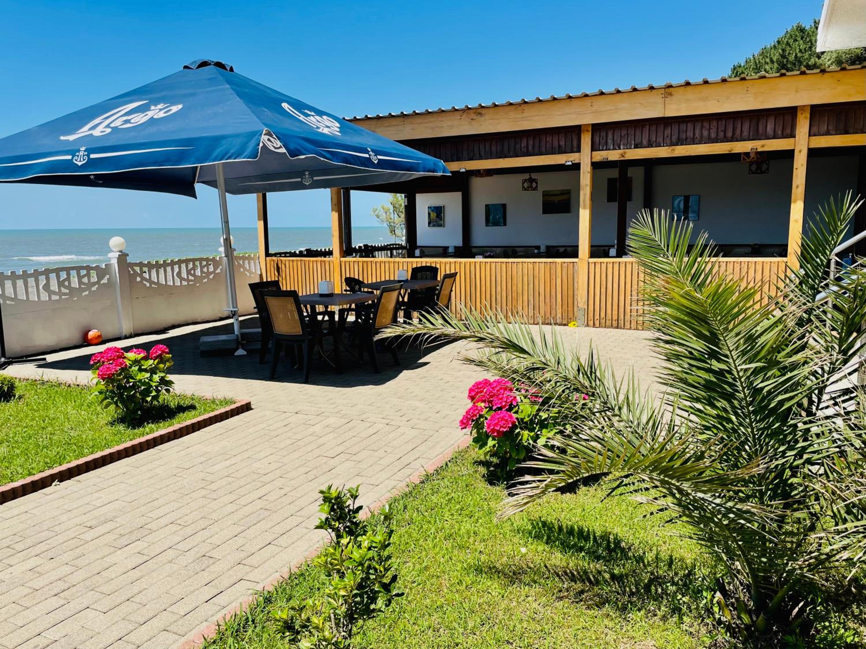 outdoor BBQ area