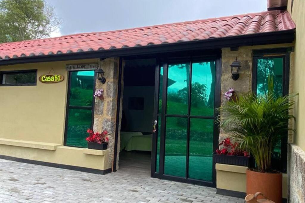 Moderna cabaña en medio de la naturaleza