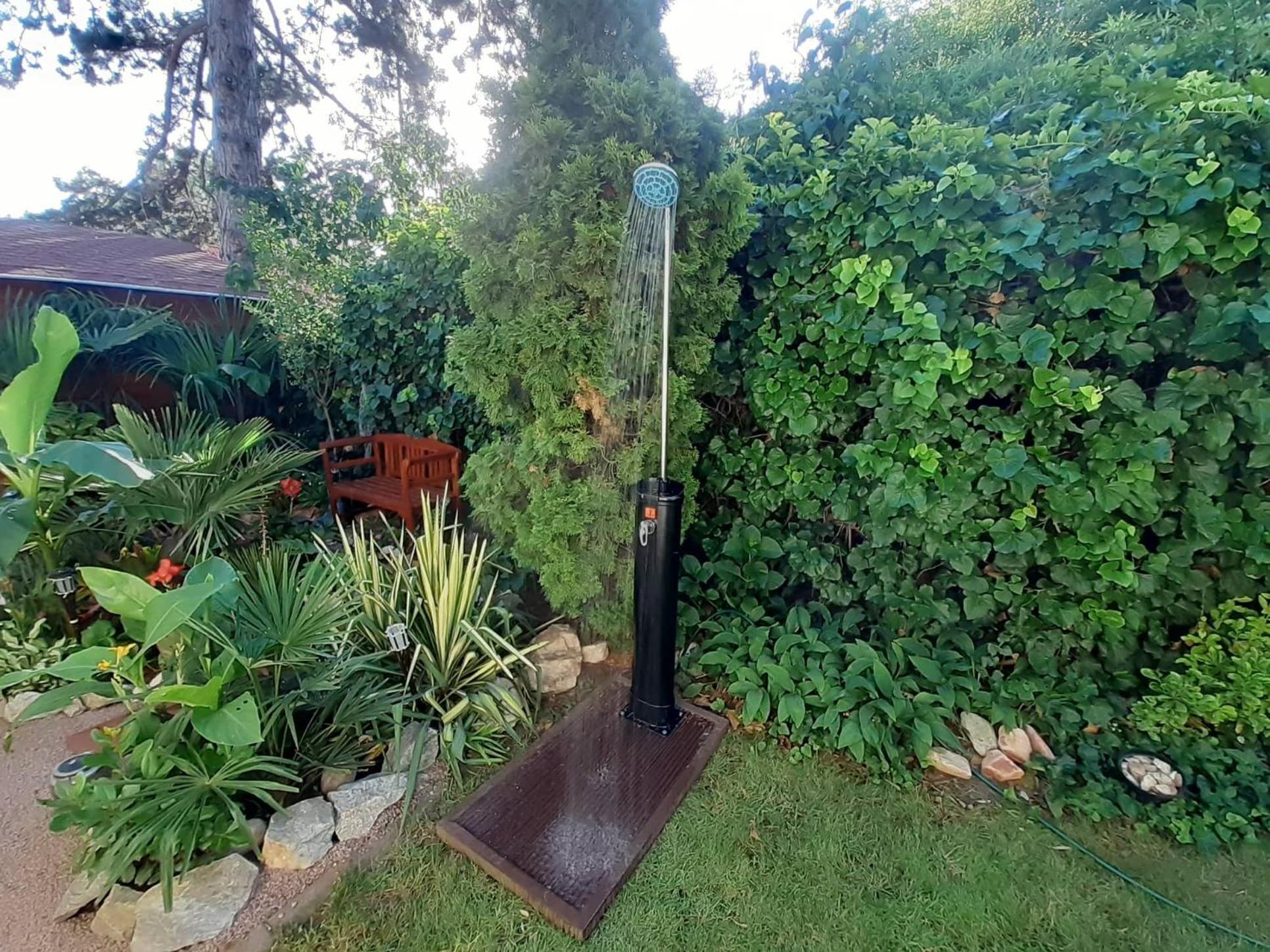 House w little tropical garden view 2
