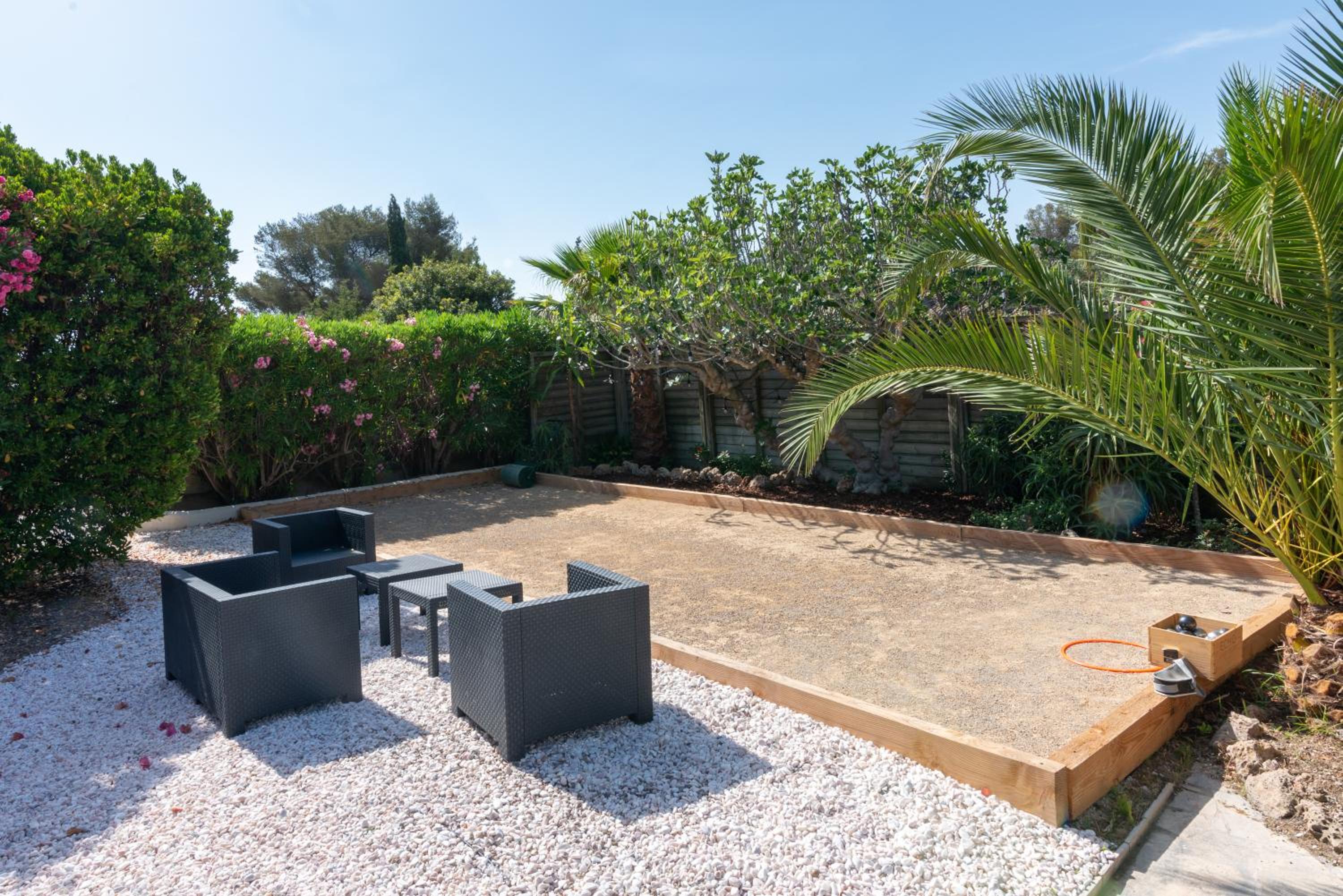 outdoor BBQ area