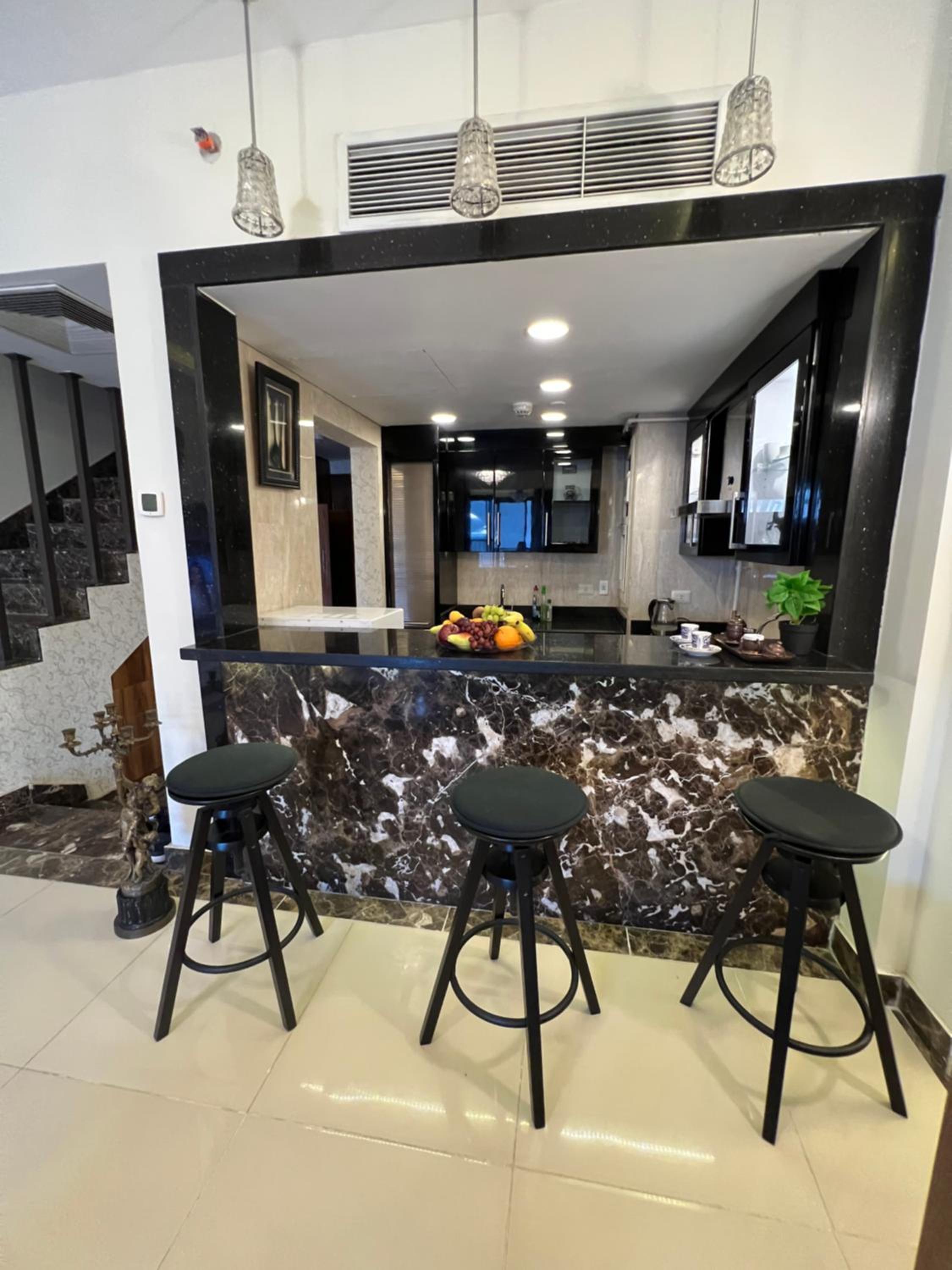 Luxury hotel apartment with pools in front AUC
