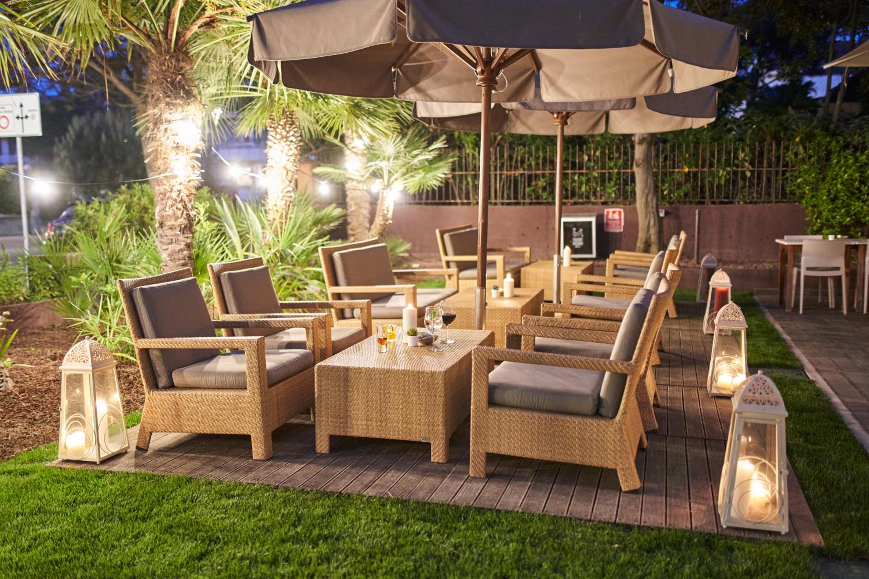 outdoor BBQ area