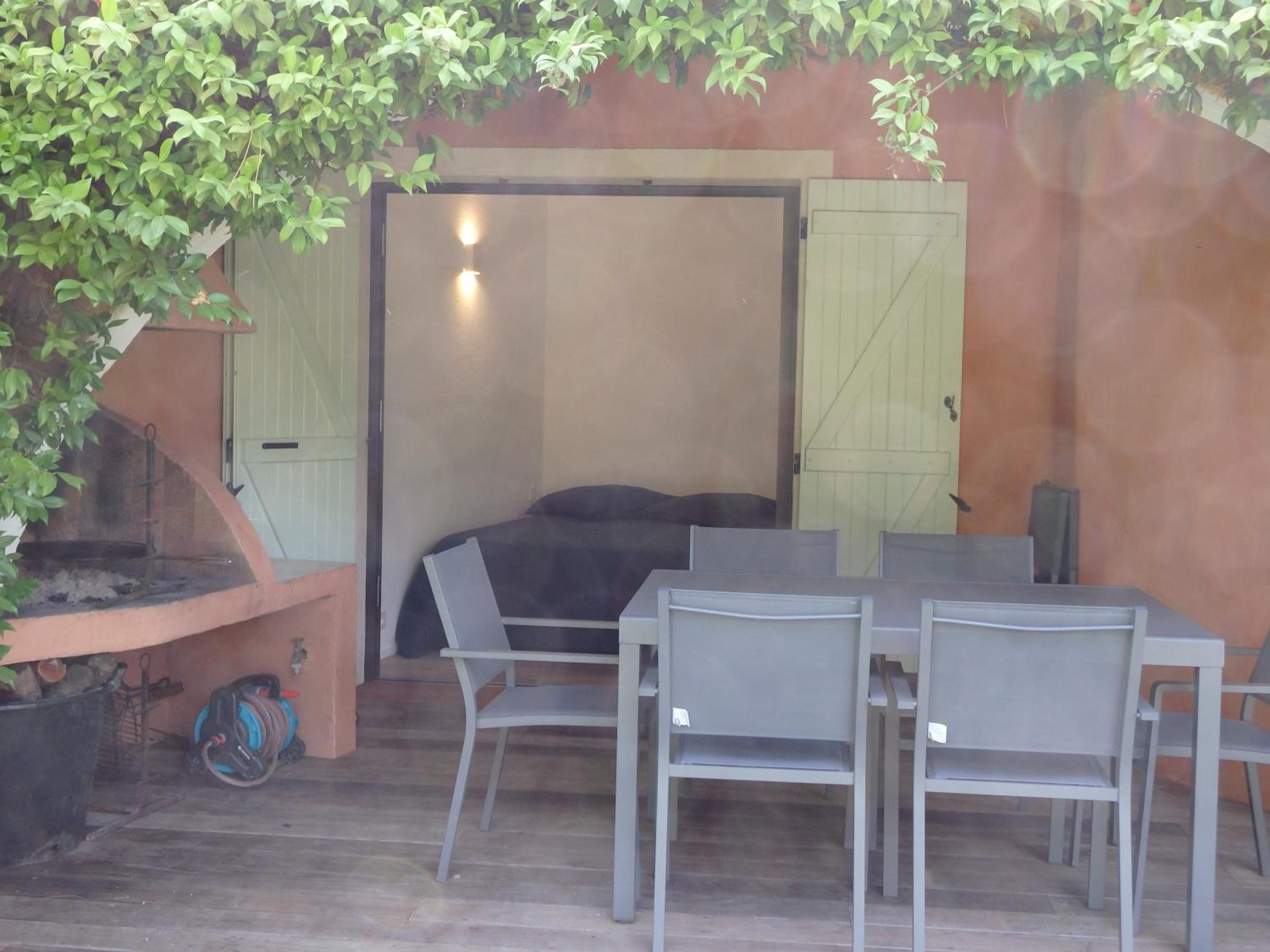 outdoor BBQ area