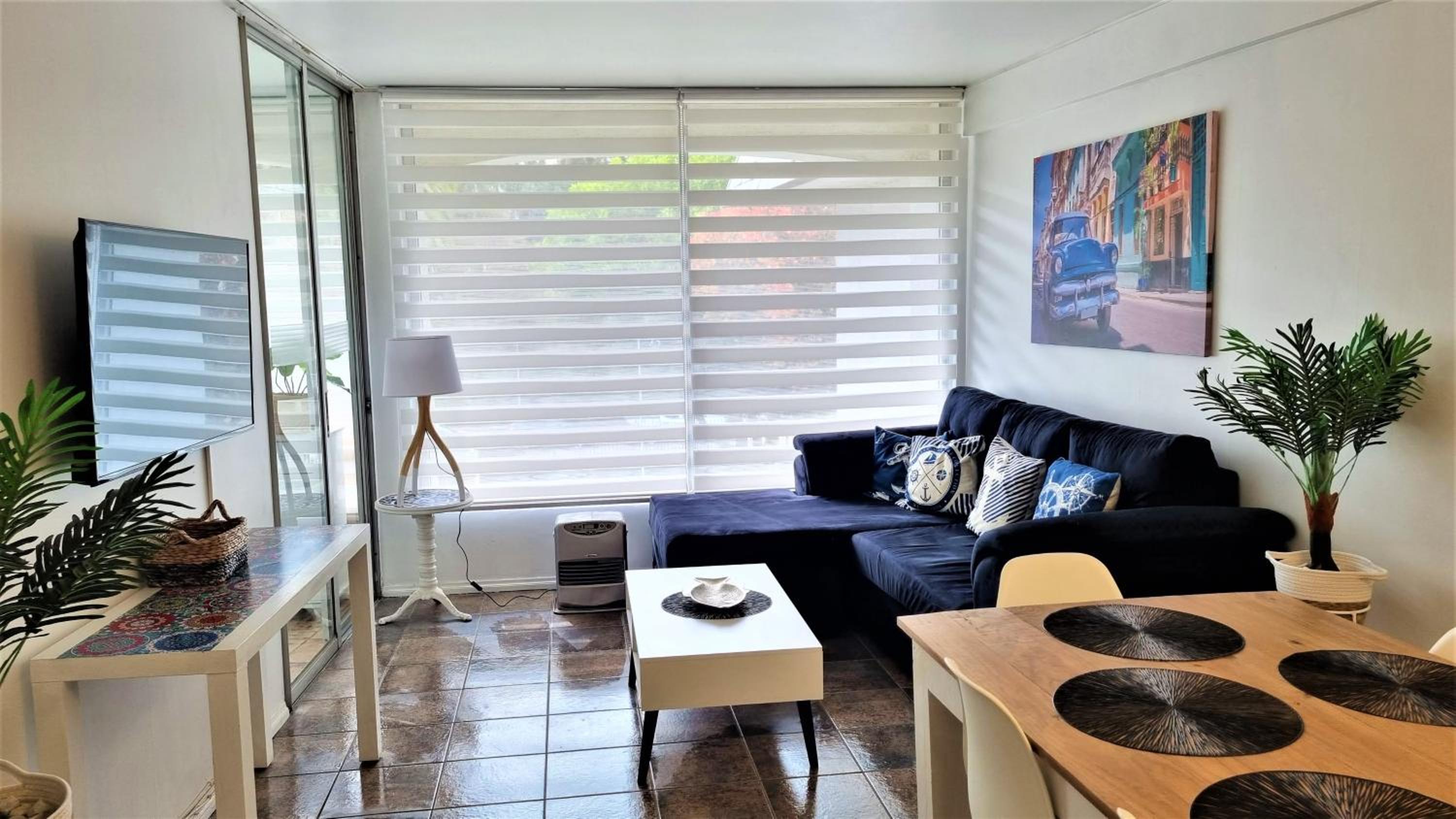 Familiar y renovado departamento a pasos de playa