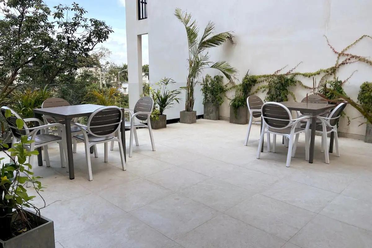 outdoor BBQ area