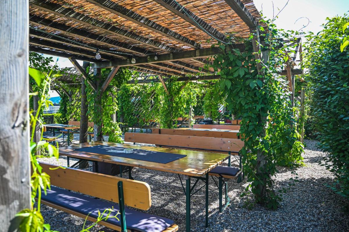 outdoor BBQ area