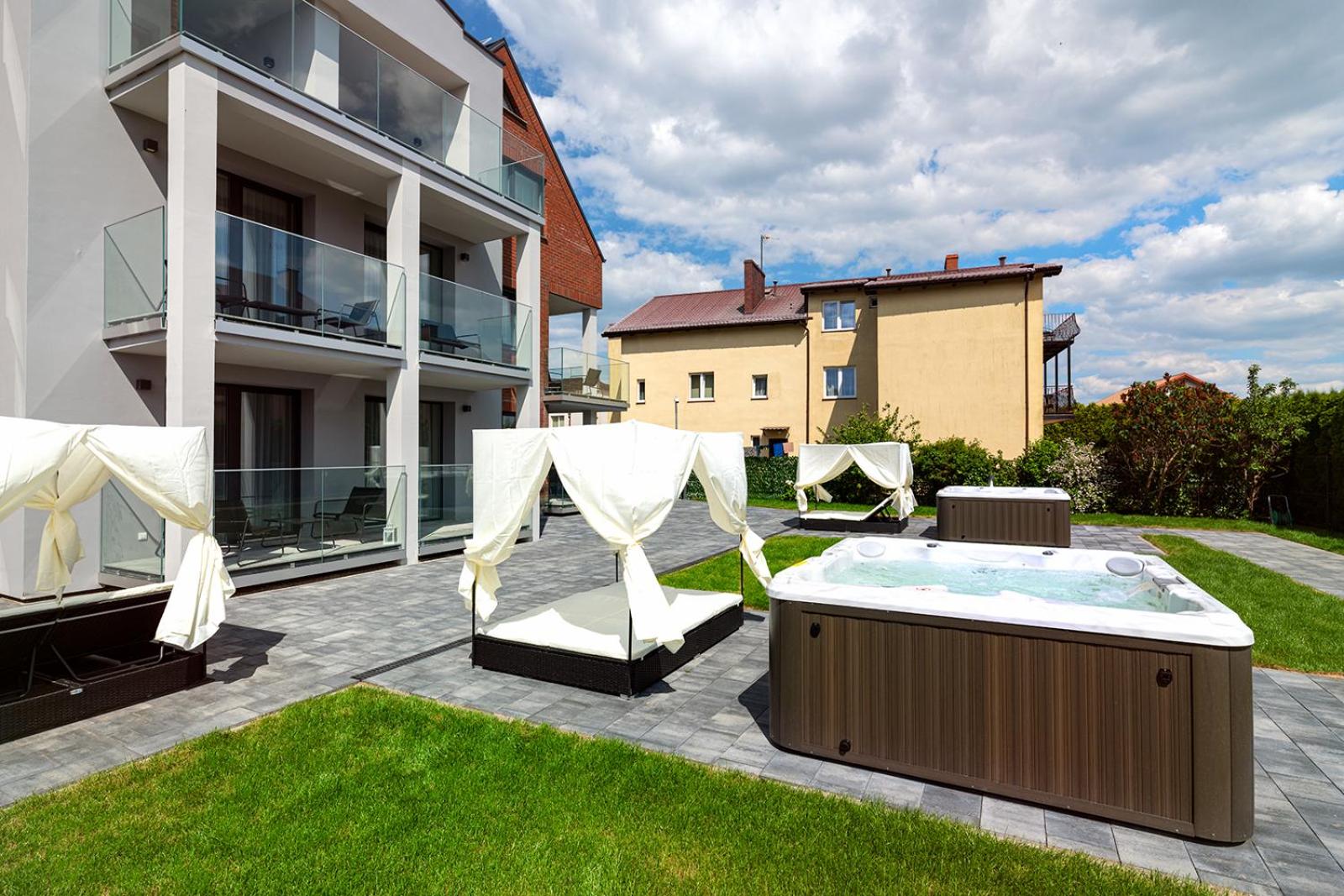 outdoor BBQ area