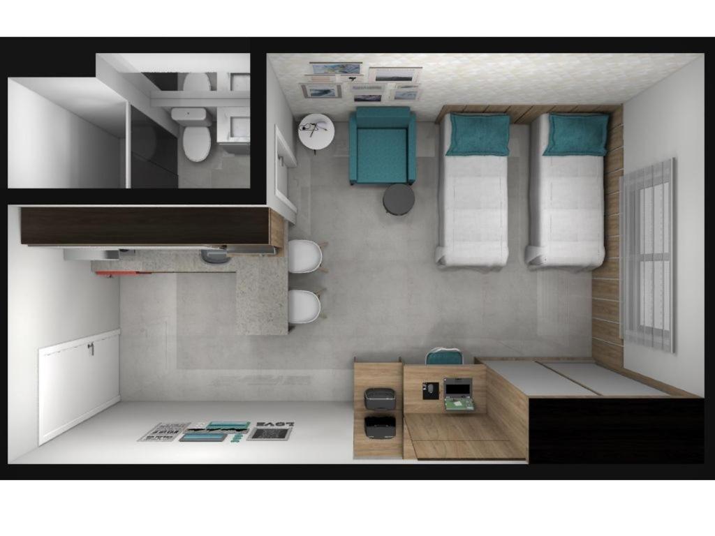 Conjunto Estúdio e Duplex Selenita by Rhouses