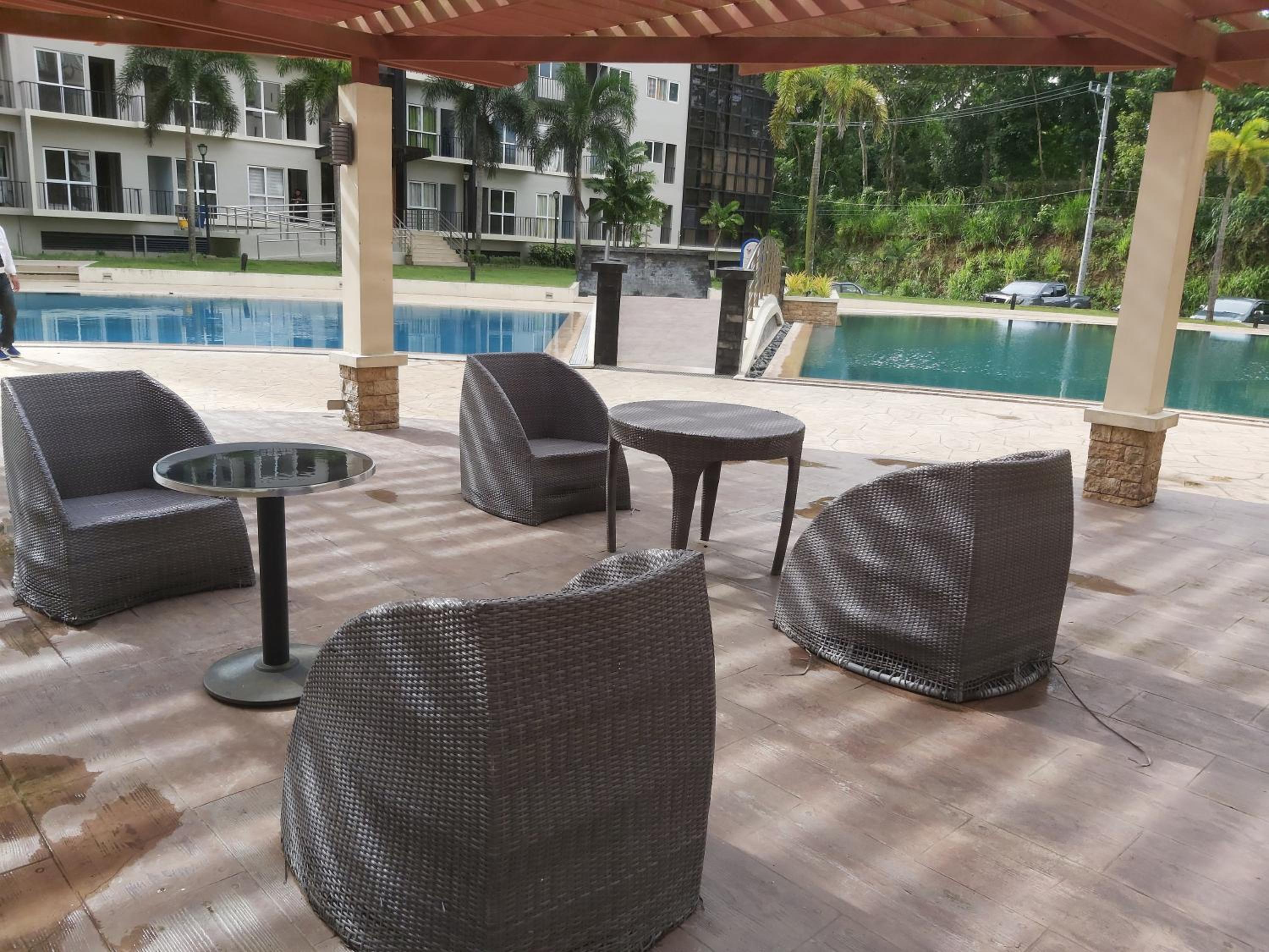 outdoor BBQ area