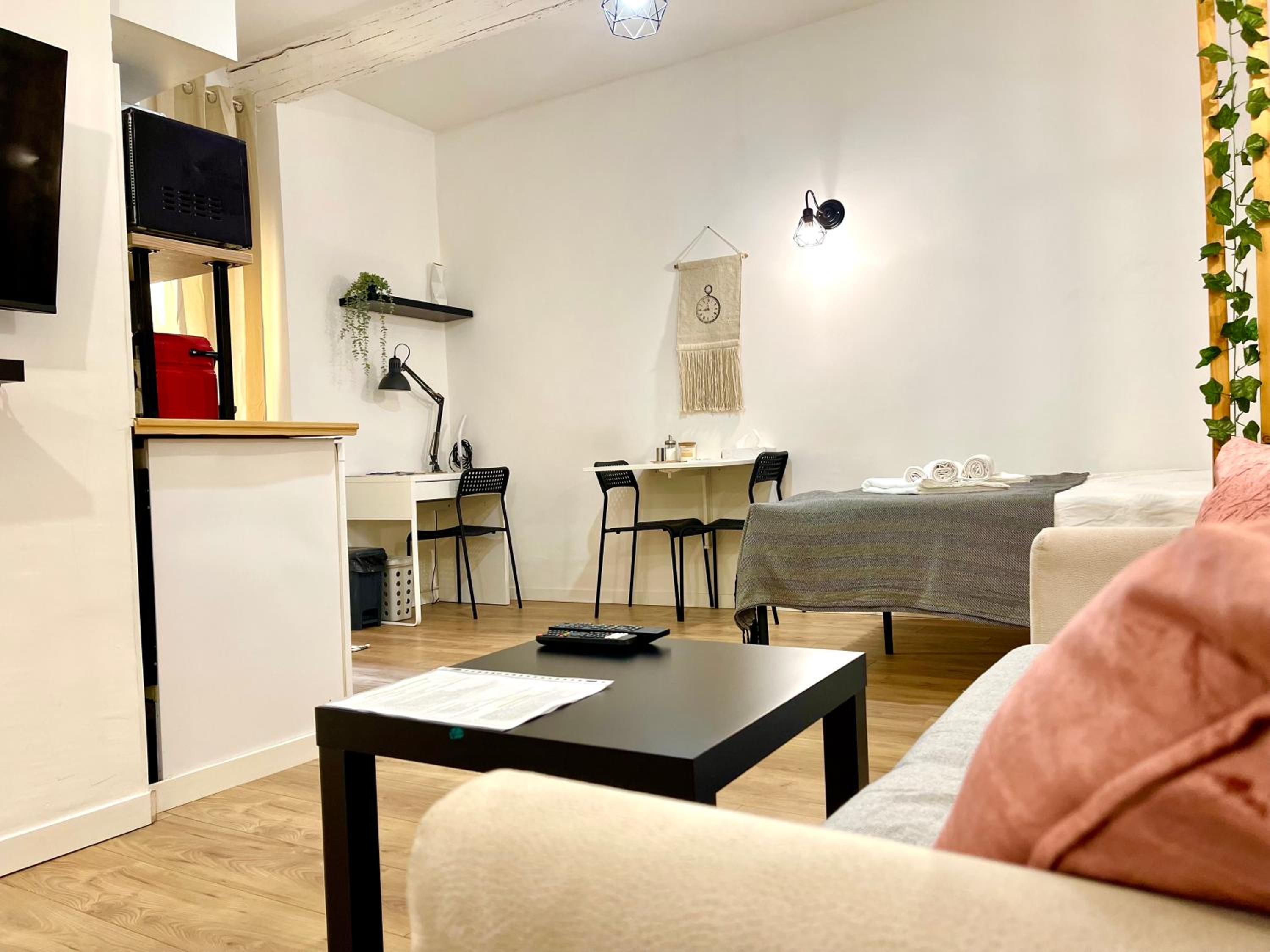 Cosy modern studio in the heart of Nice with AC