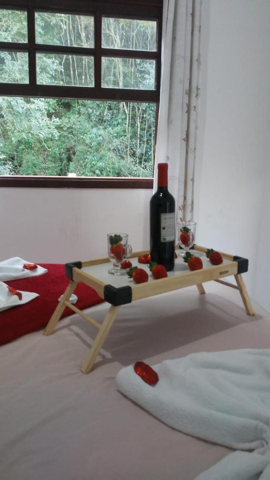 Casa da Vovó na Pousada Sitio Pauletto - com Cozinha, Churrasqueira e Decoração