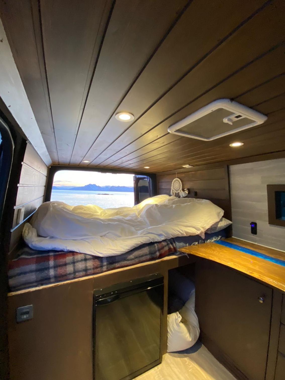 Campervan in the Lofoten Islands view 4