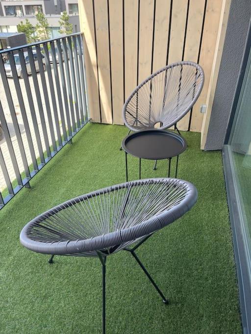 SUNNY studio w balcony and heated pool in Mano Jūra 2