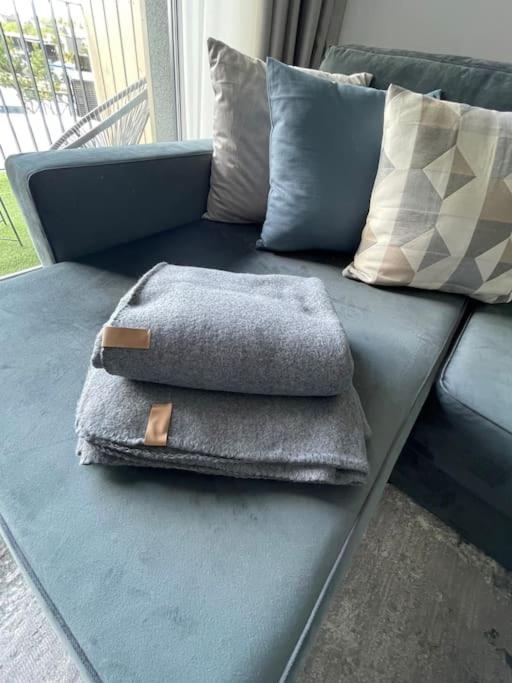 SUNNY studio w balcony and heated pool in Mano Jūra 2