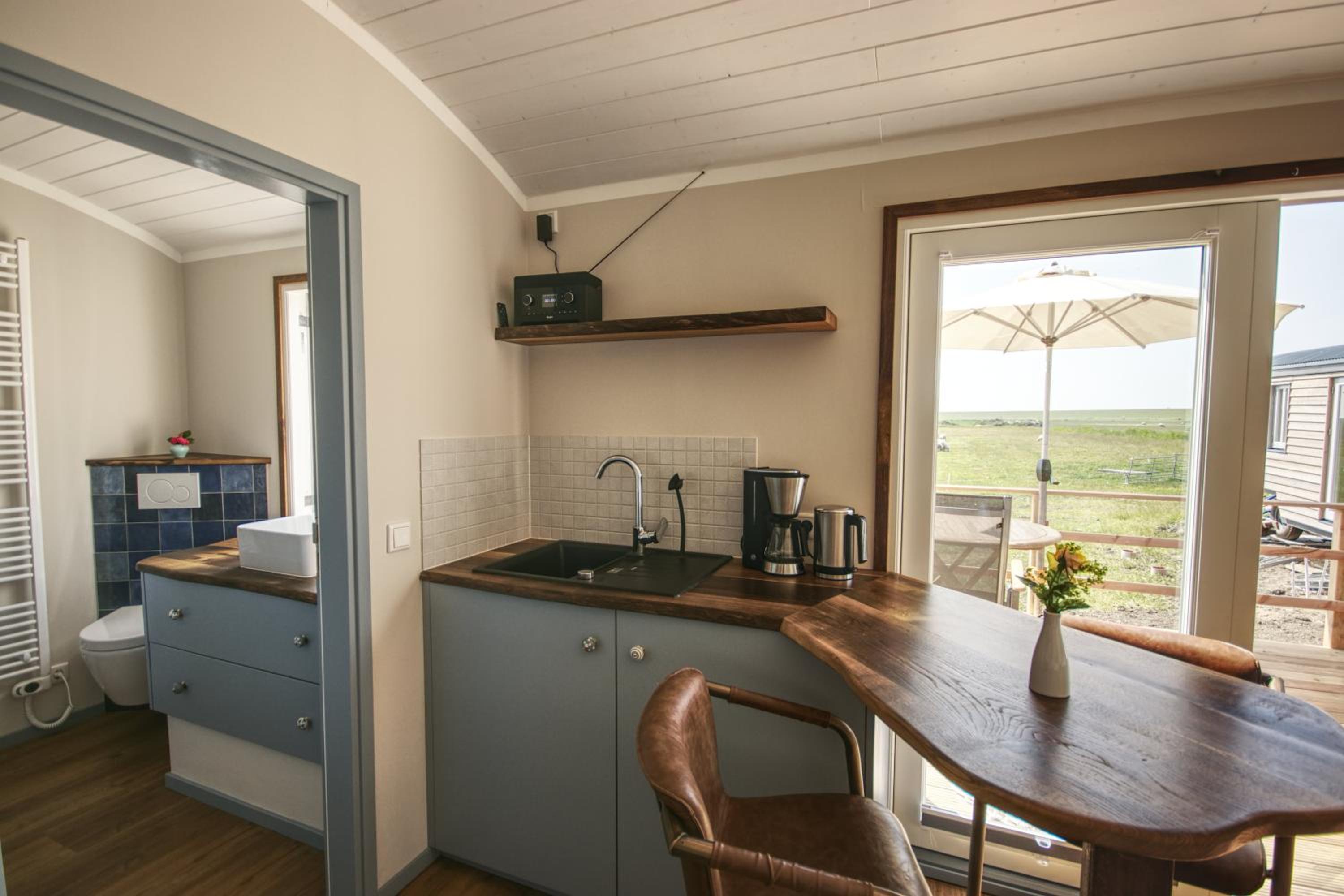 Schäferwagen Tiny House auf dem Friesenhof