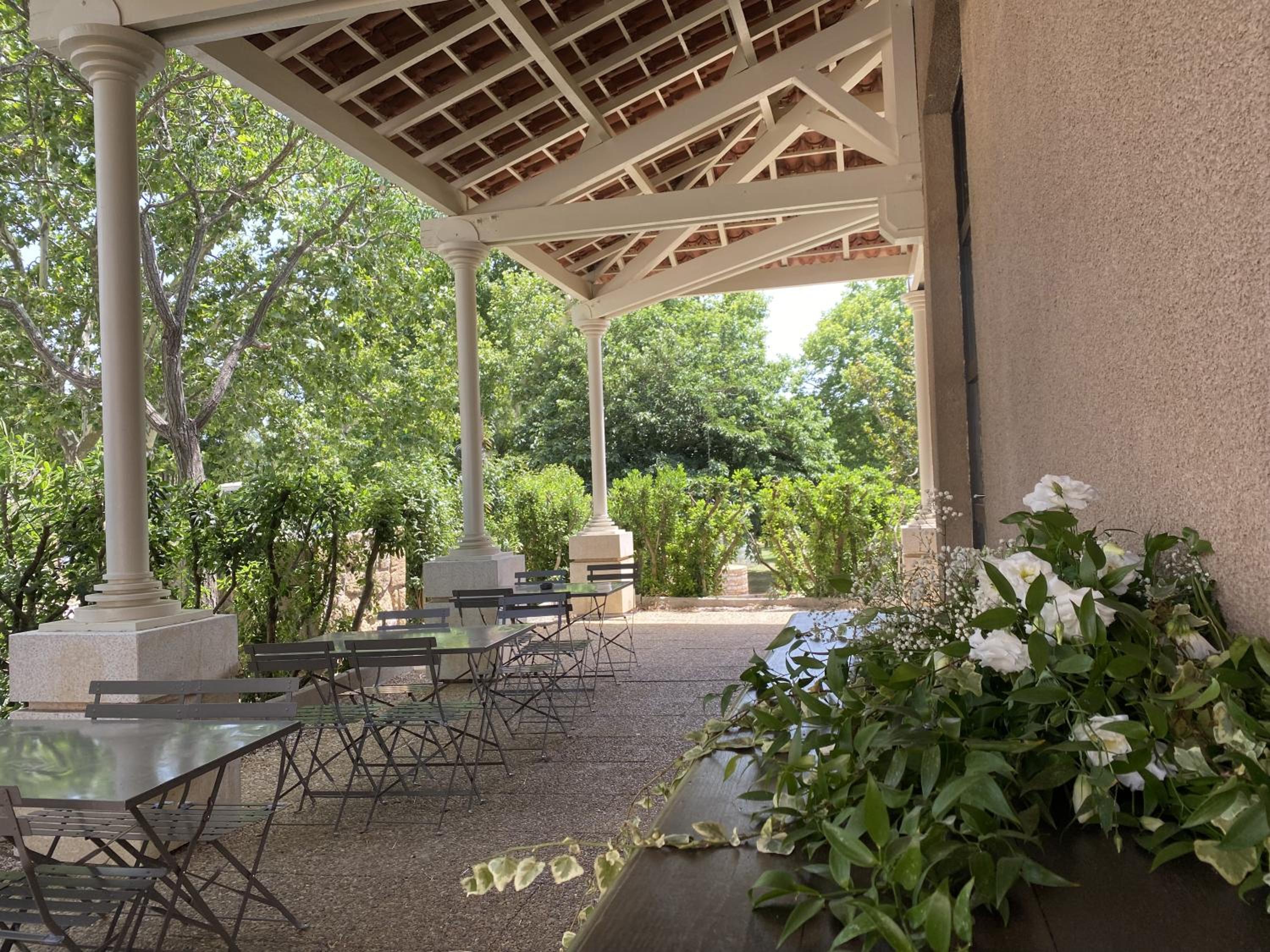 outdoor BBQ area
