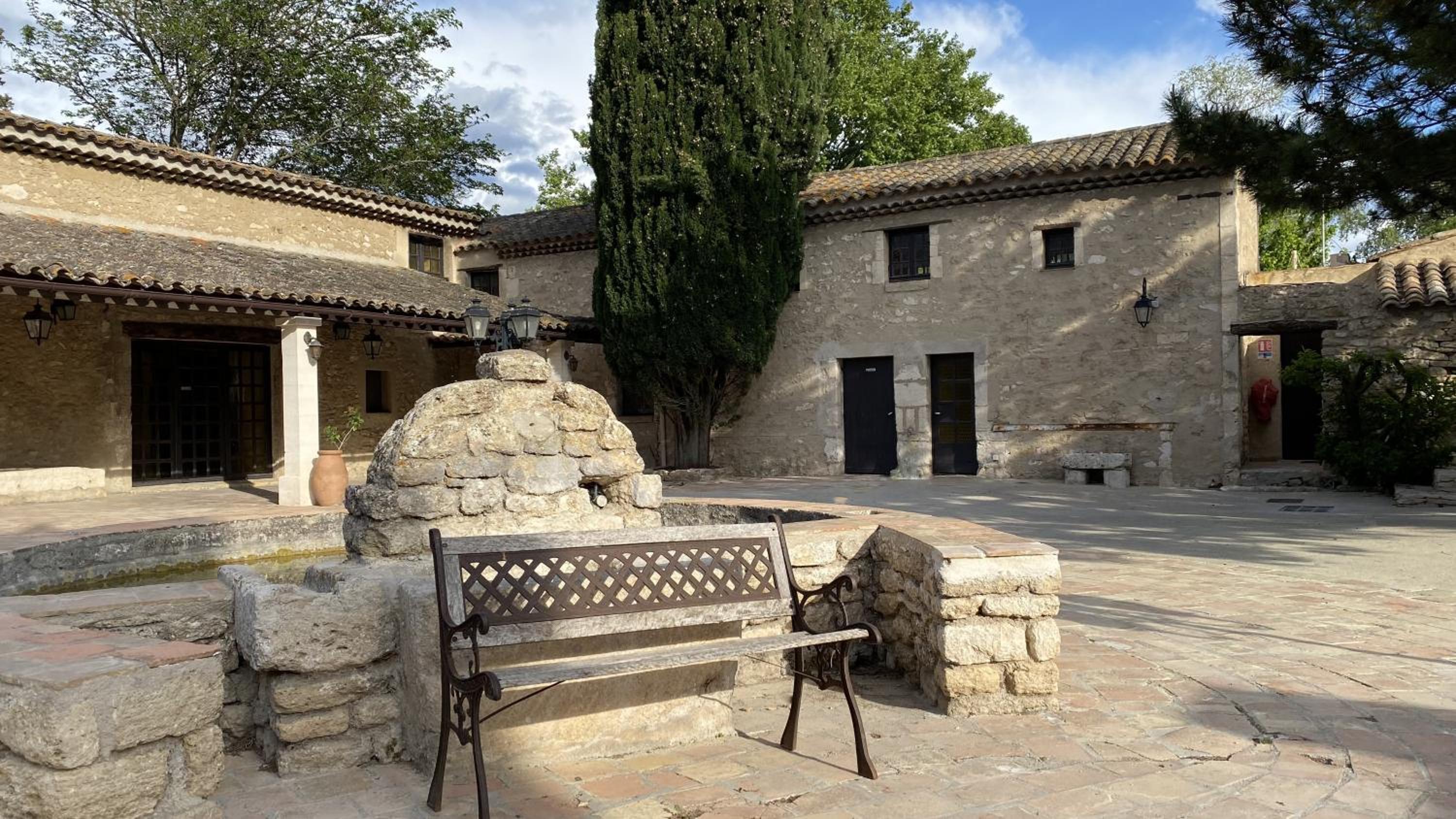 outdoor BBQ area