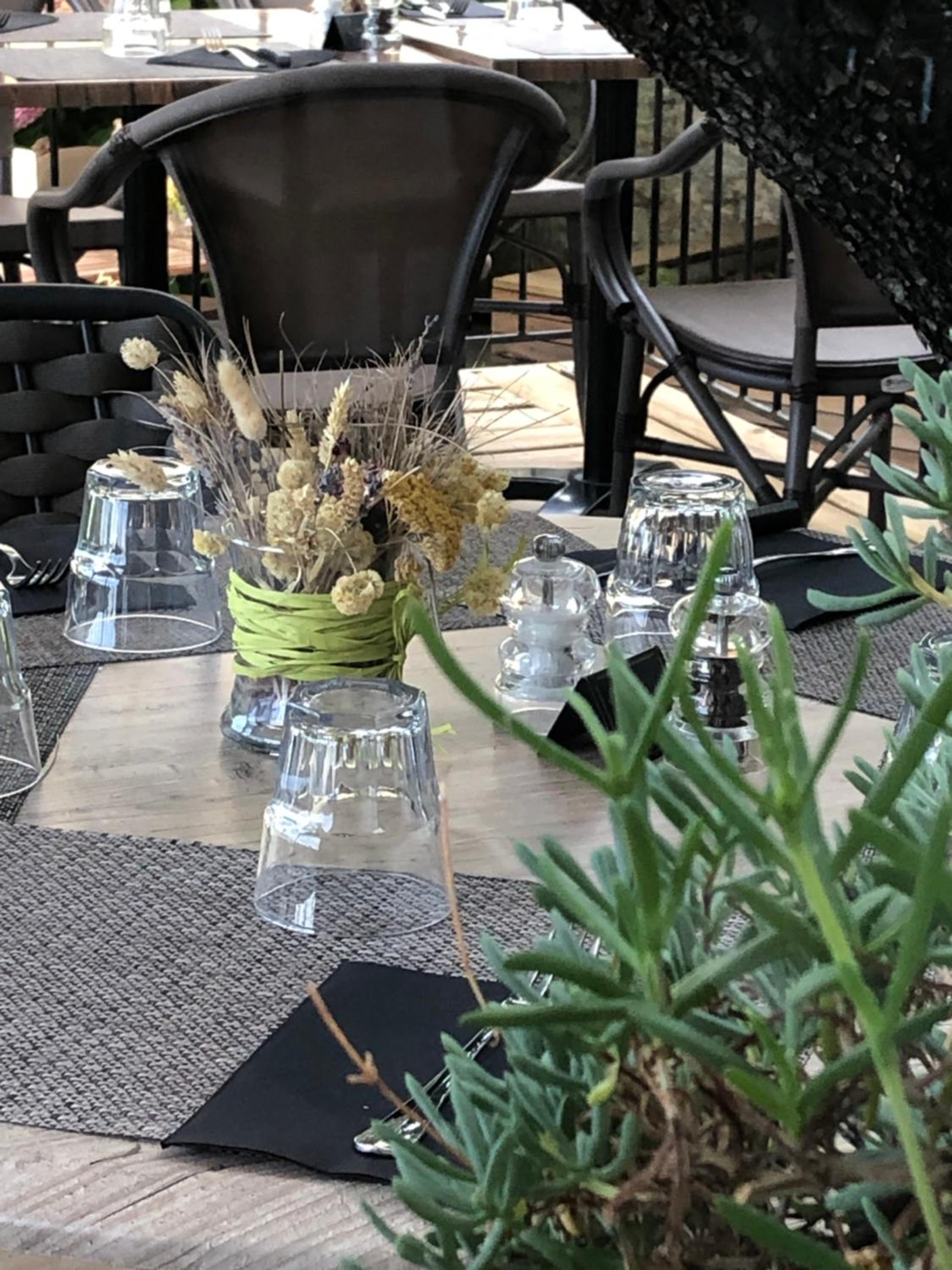 outdoor BBQ area
