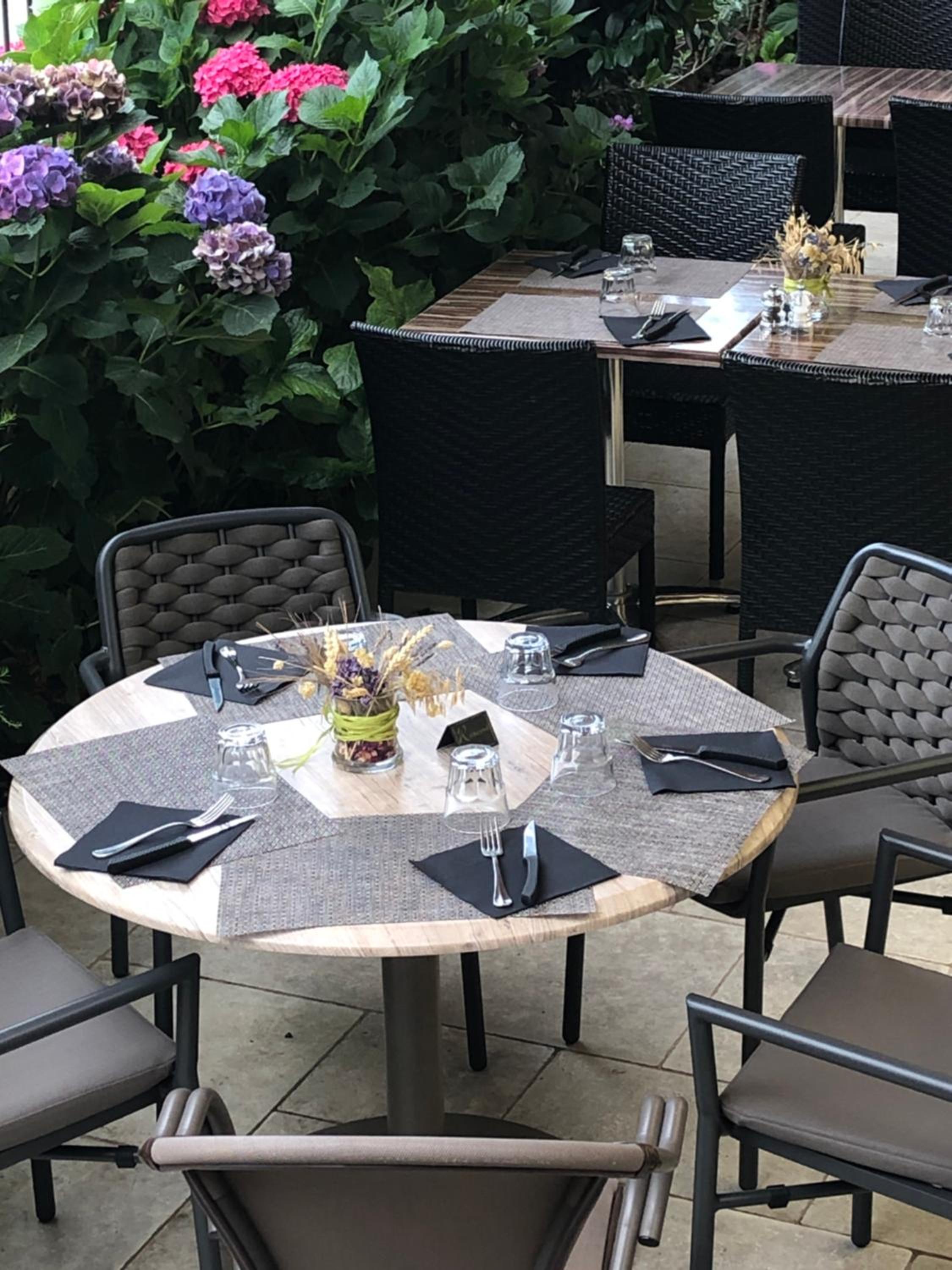 outdoor BBQ area