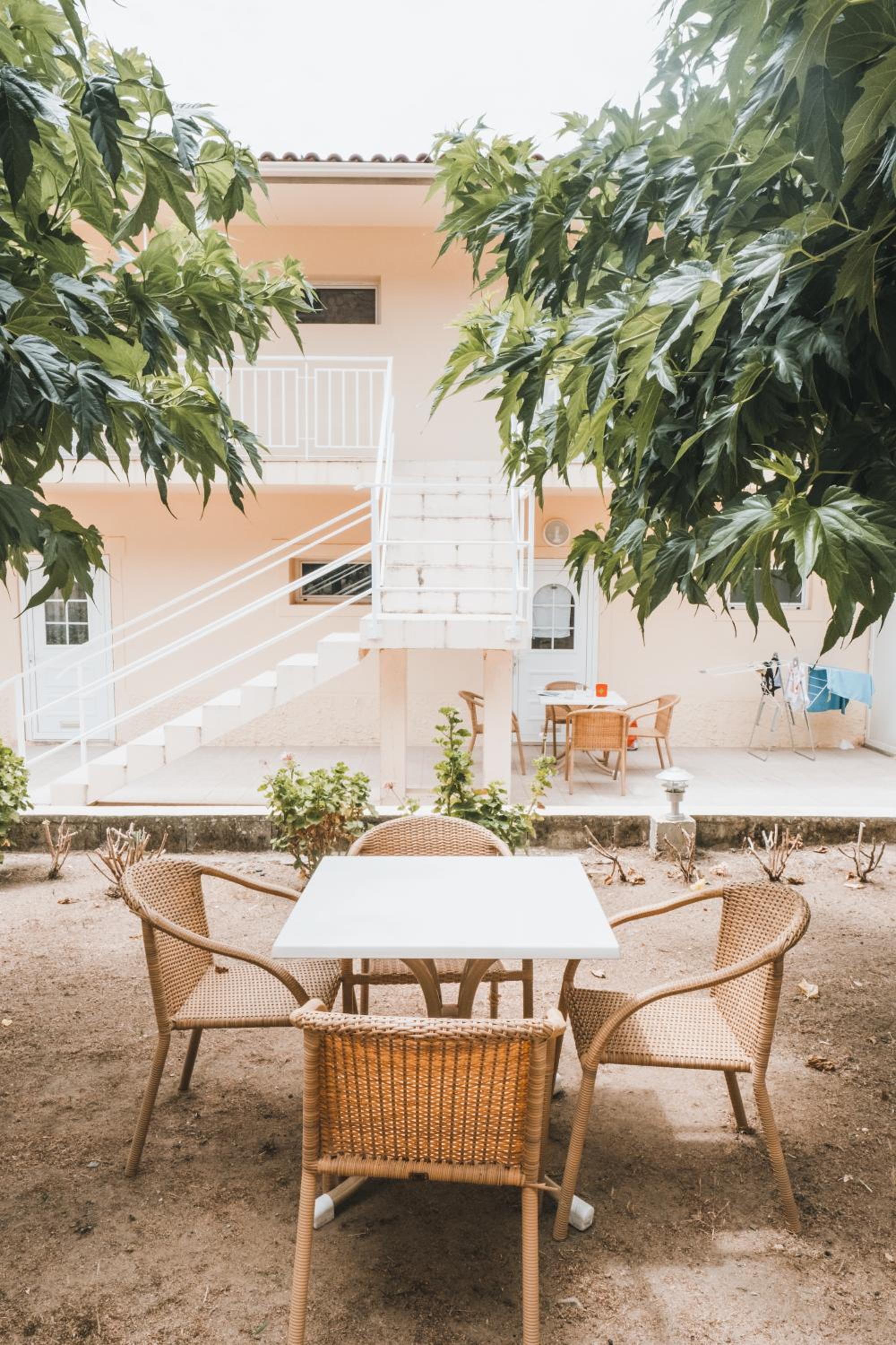 outdoor BBQ area