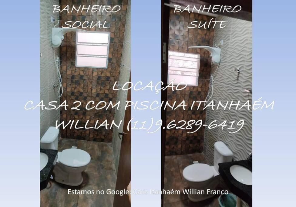 A Casa Linda Com Piscina Aquecida churrasqueira wifi pertinho da praia em Itanhaém