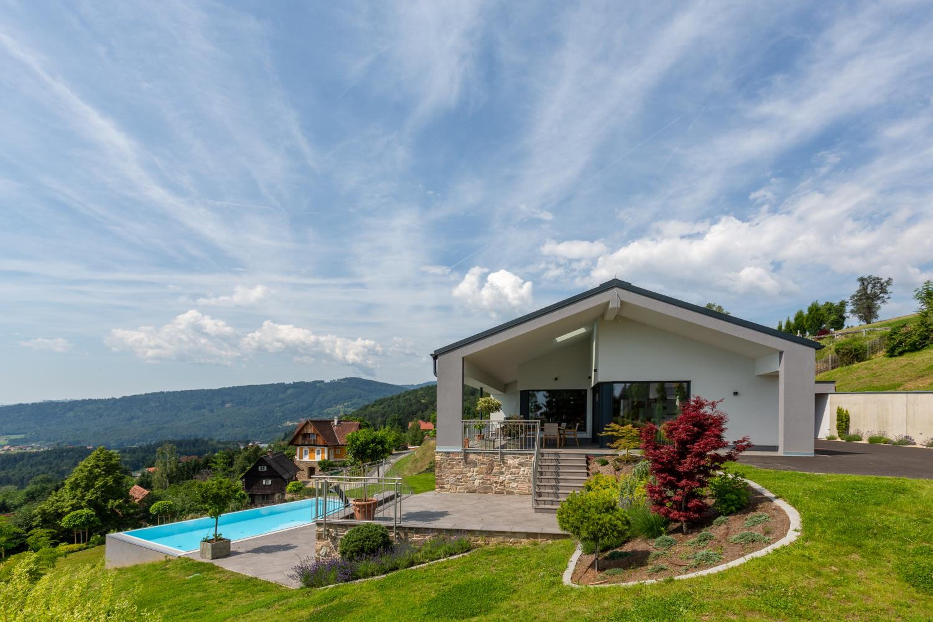 Greim15 --- ganzes Ferienhaus mit Fernsicht, Pool, Wellness