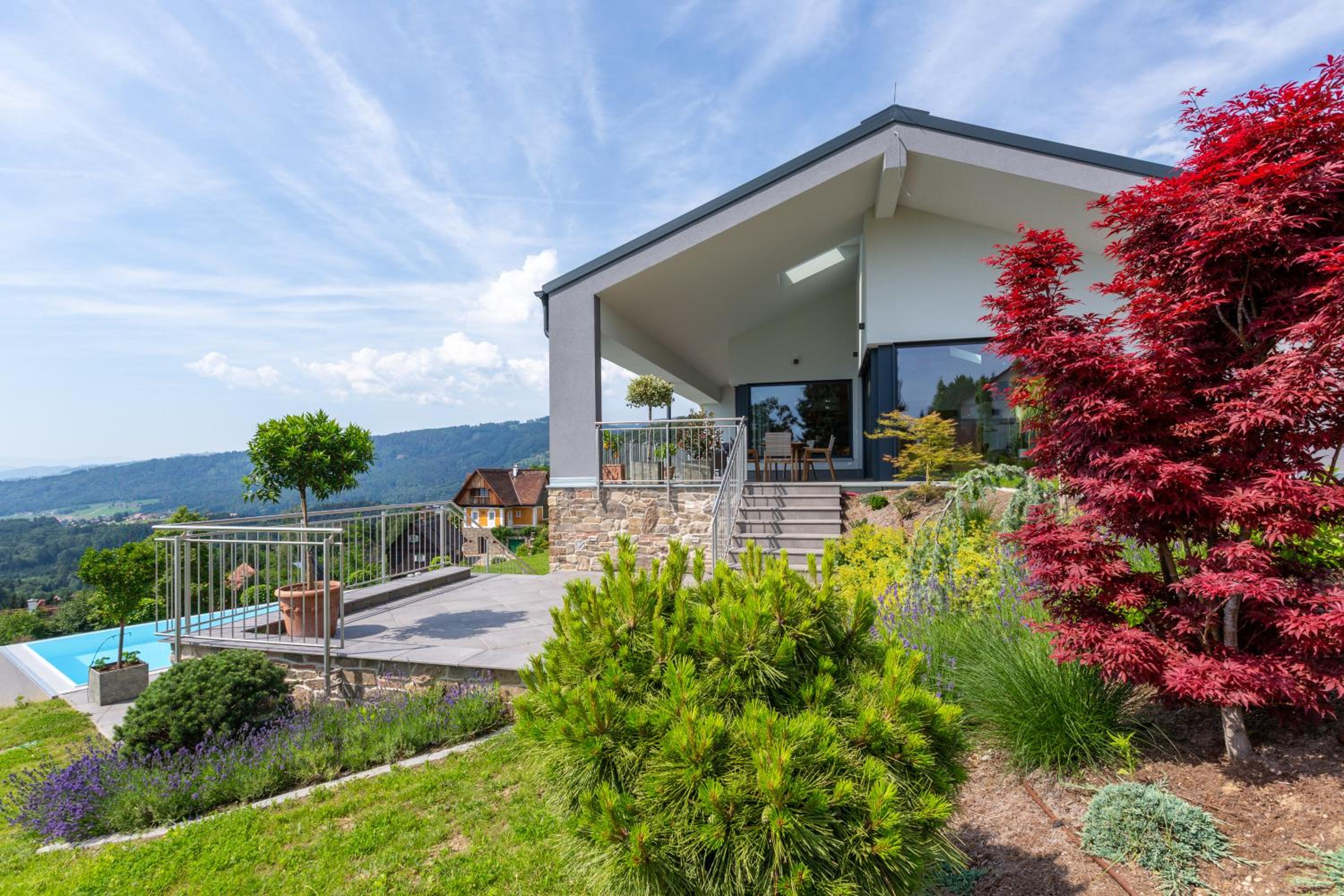 Greim15 --- ganzes Ferienhaus mit Fernsicht, Pool, Wellness