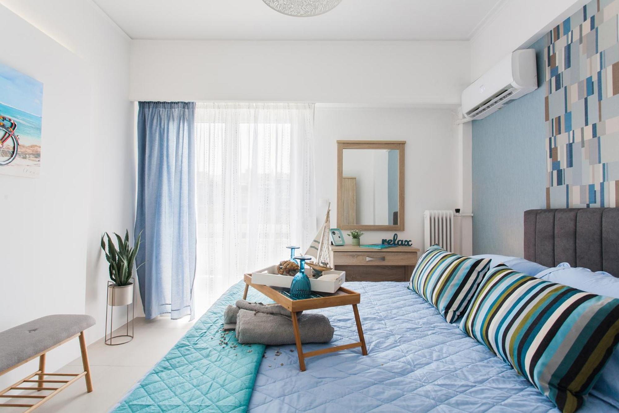 Museum of Modern Art Rooms in apartment, next to metro Suggrou Fix, walk to Acropolis