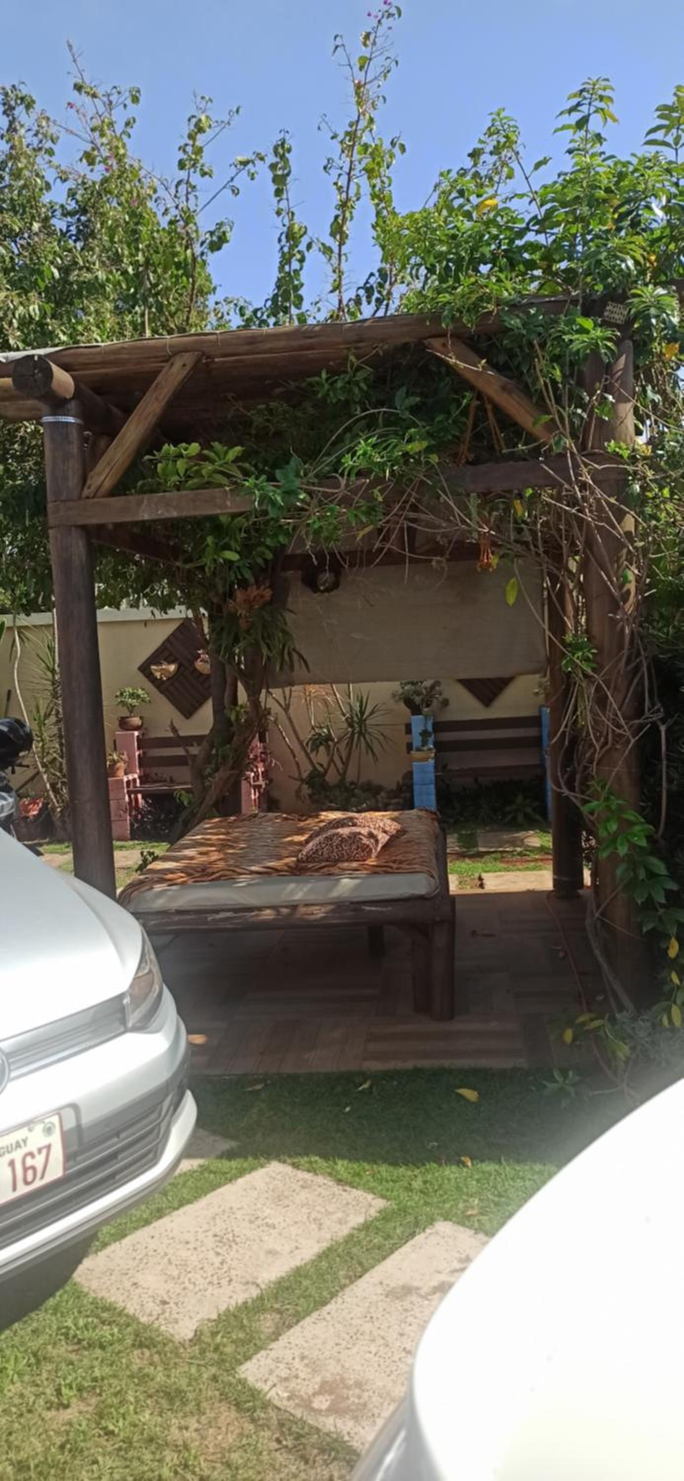 outdoor BBQ area