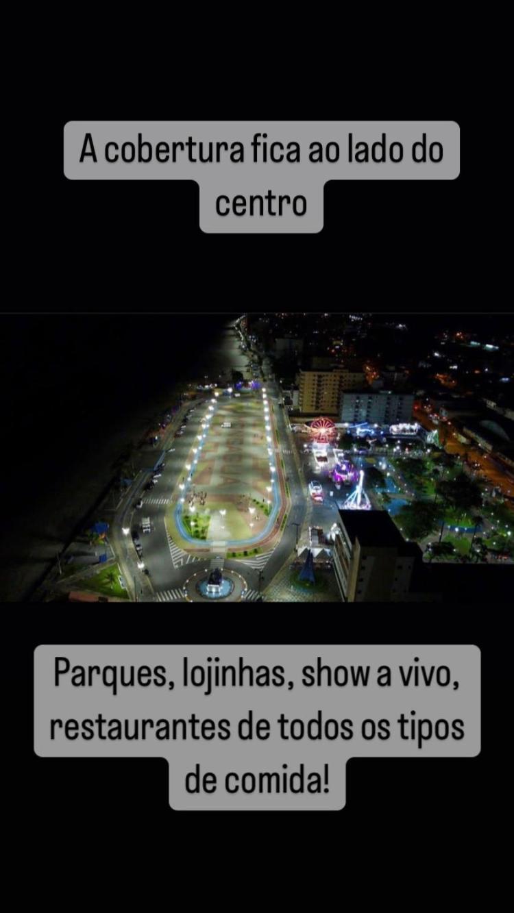Cobertura Piscina Privativa frente e Vista Mar Centro Mongaguá
