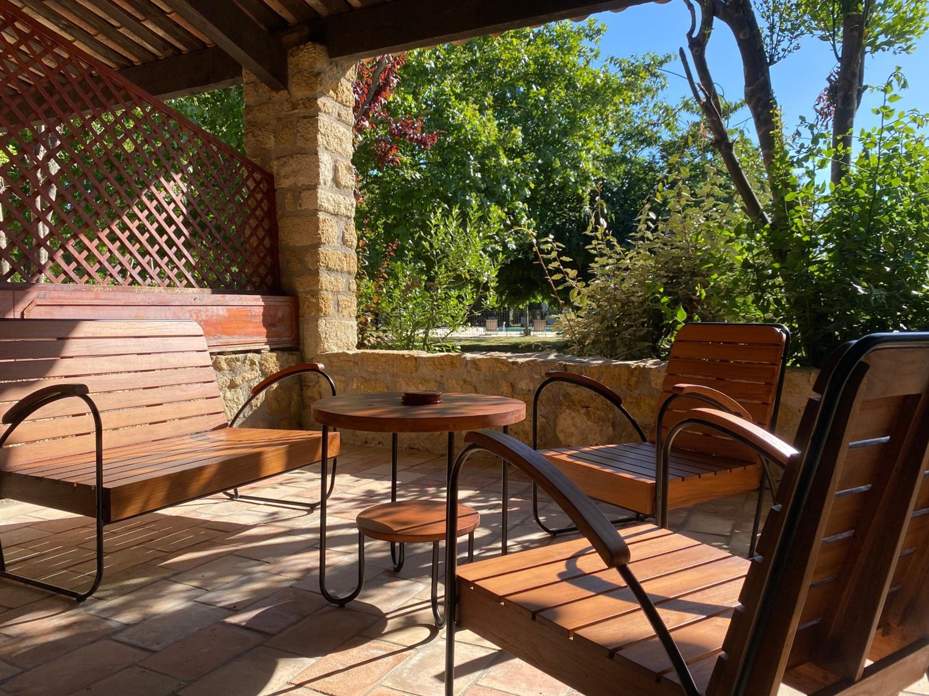 outdoor BBQ area