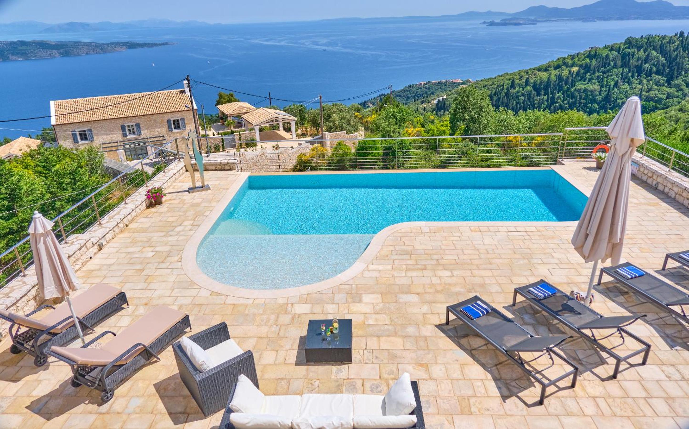 Villa Artisthouse Sinies Corfu view 3