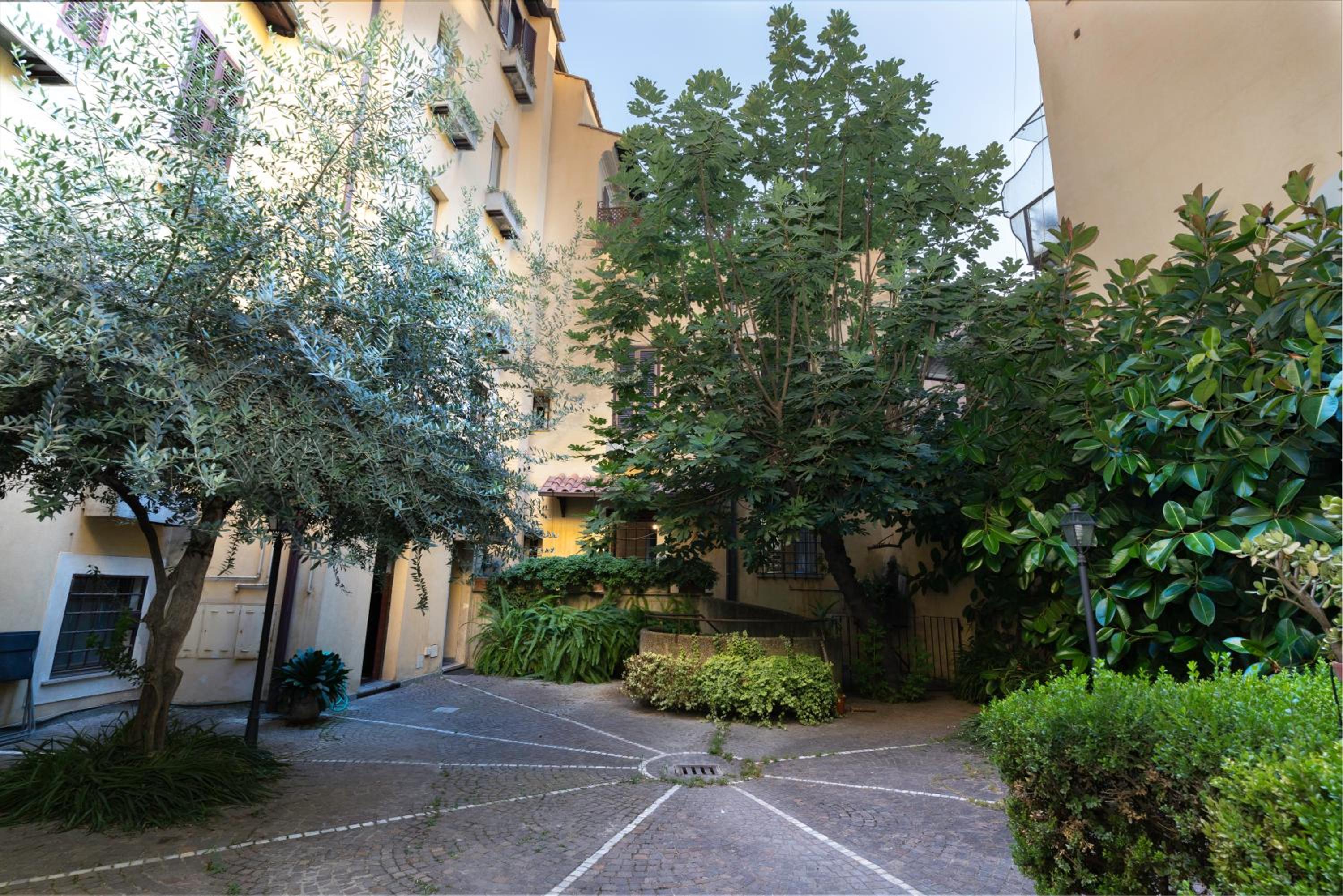 Quiet Trevi Fountain Apartment with patio and backyard