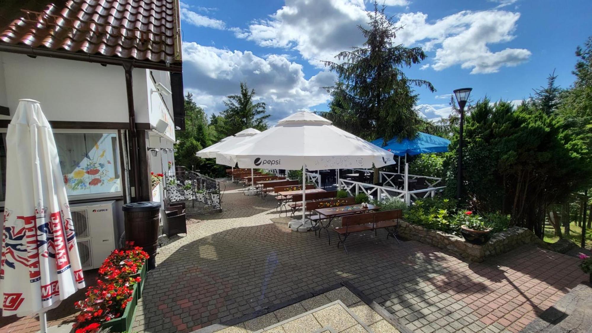 outdoor BBQ area