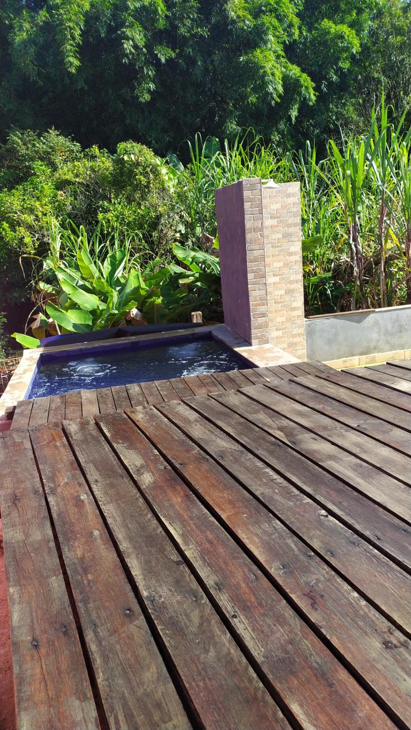 Chácara com piscina área de lazer completa estilo rústico em Socorro