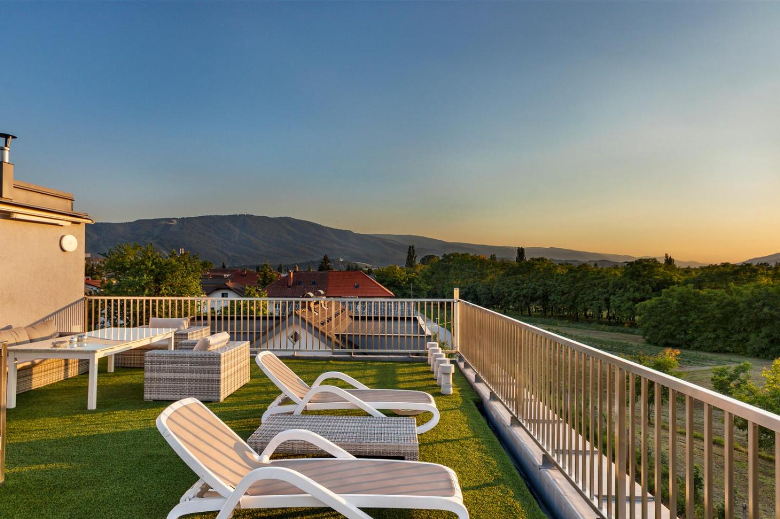 Contemporary apartment with rooftop terrace in Maribor view 4