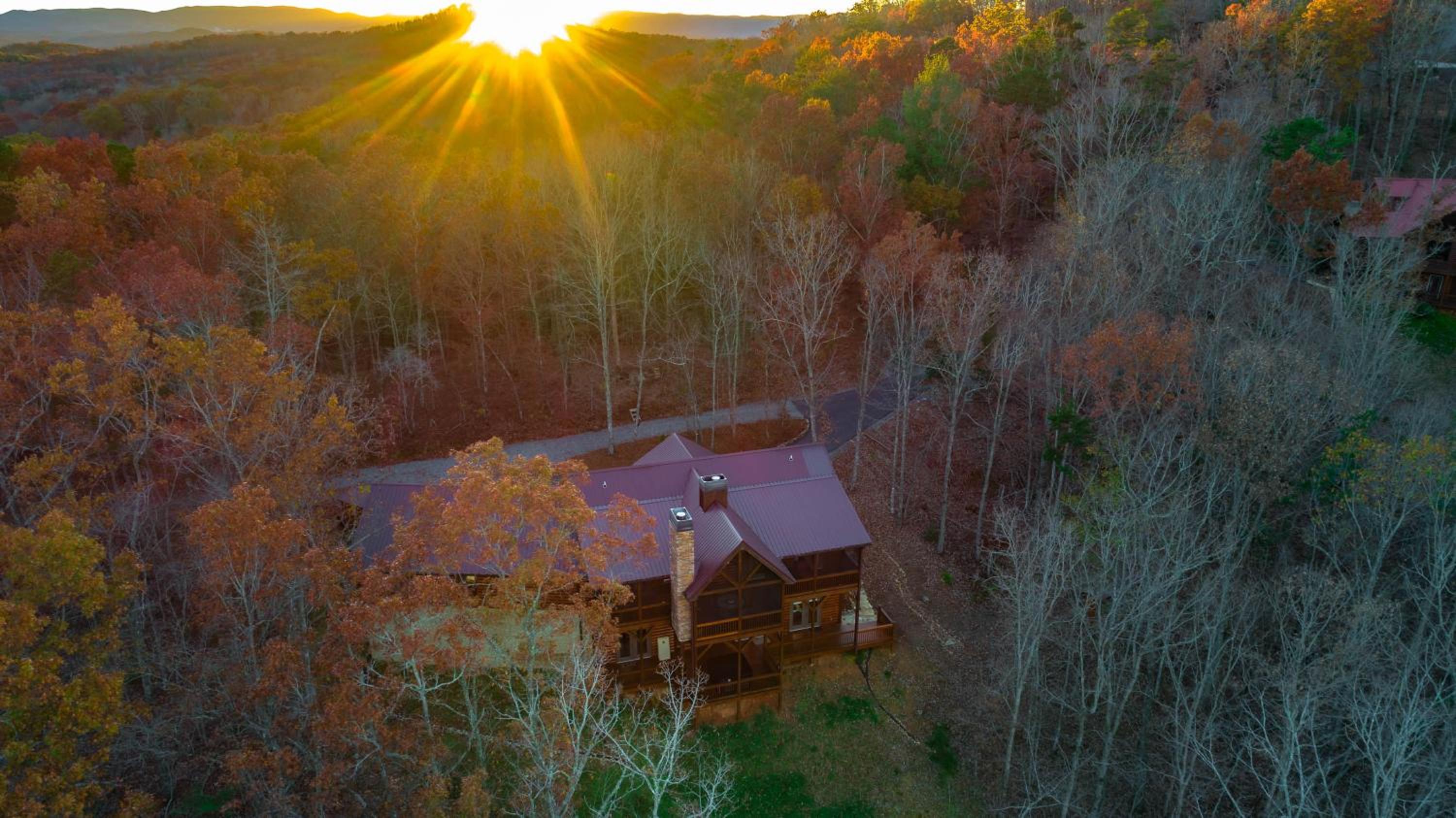 Awe-Inspiring Mountain View - Luxury Cabin with Epic Mountain Views, Hot Tub, Movie Room, Game Room, Library and More