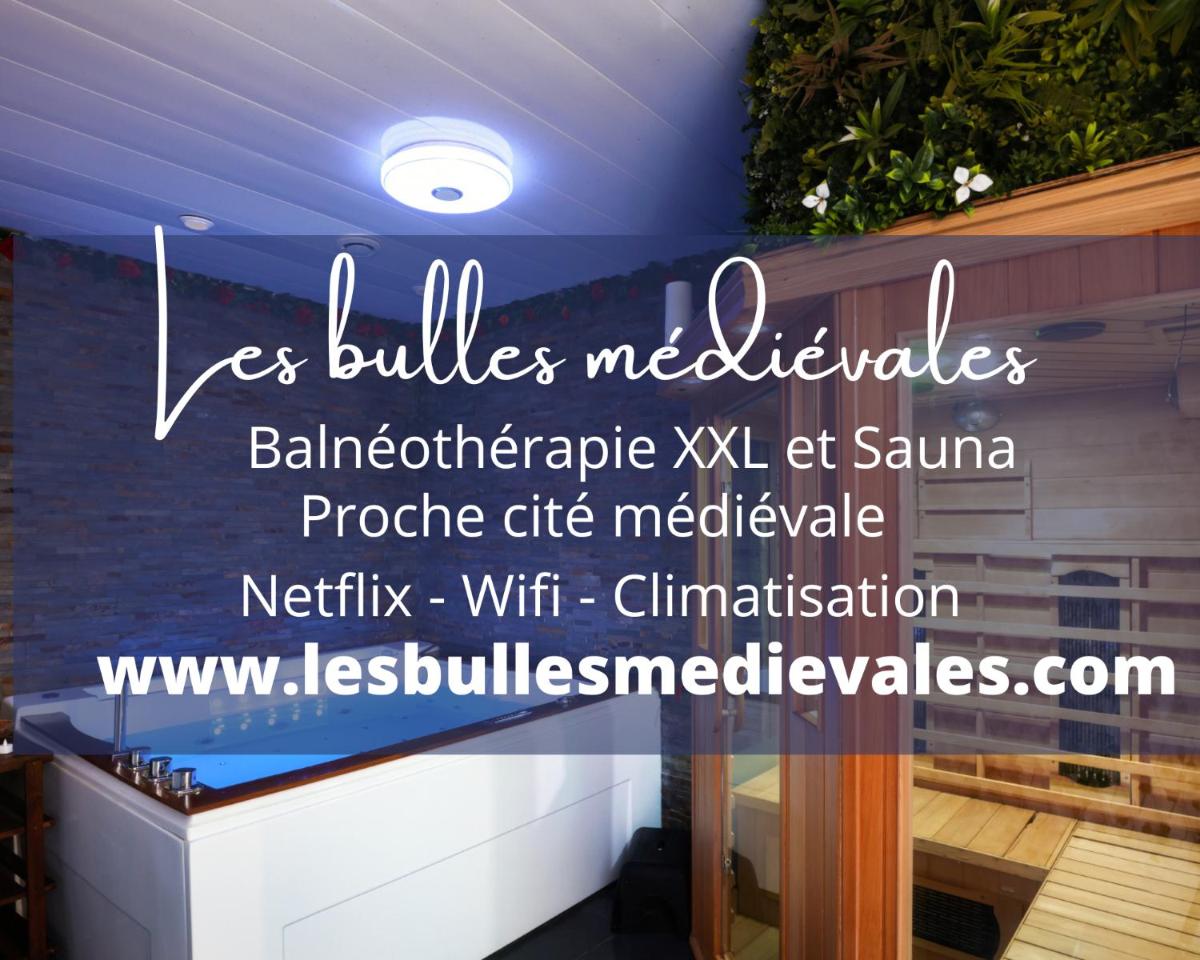 Hotel Les Bulles Medievales - Appartement Dedie Au Bien Etre Avec Spa Et Sauna