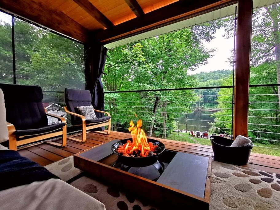 Chalet de luxe Équinoxe - bord de l'eau avec Spa