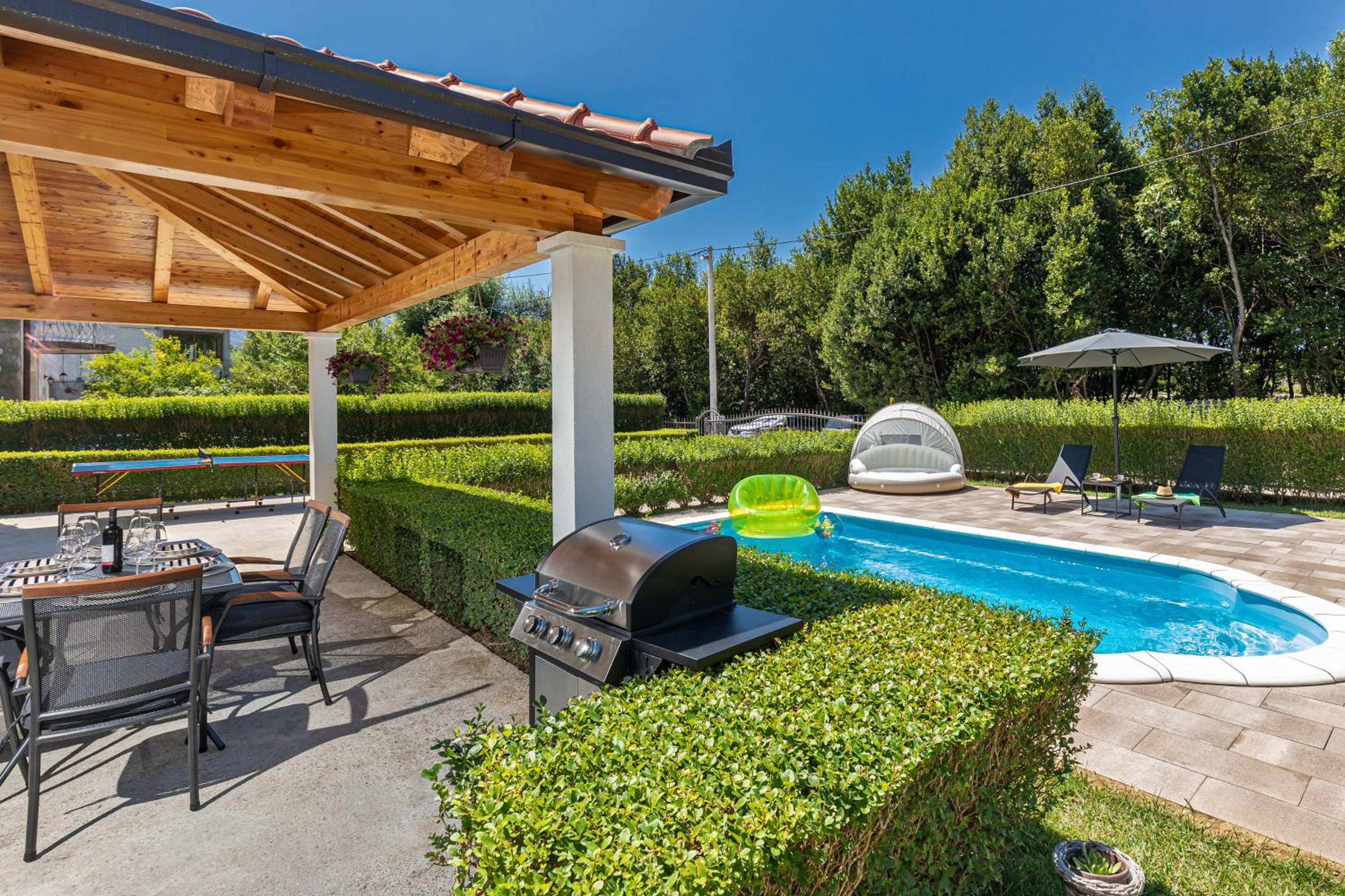 Green paradise with swimming pool view 2
