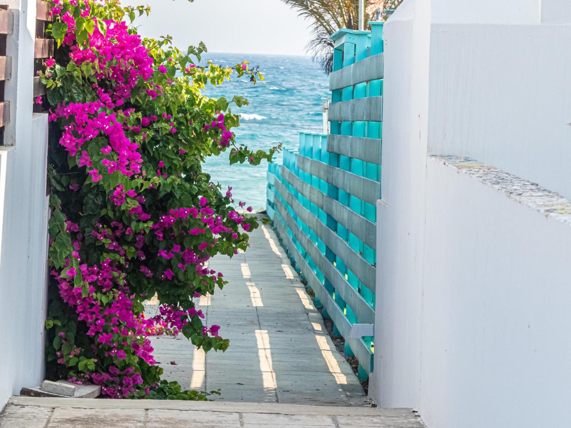 Greek Island Style 2 bedroom Villa with Pool next to the Sea