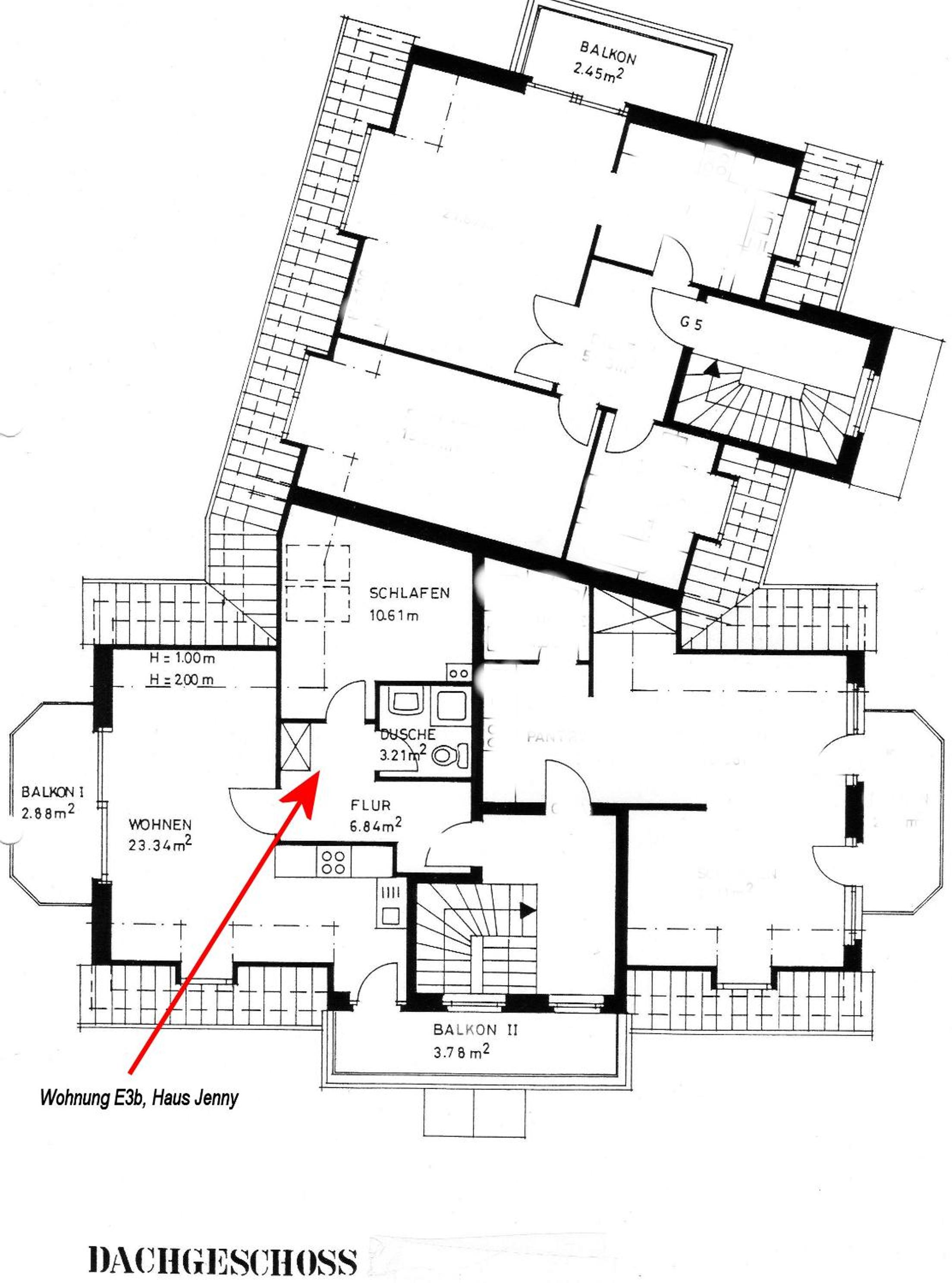 Haus Jenny, Wohnung E3b, Sonne rundum