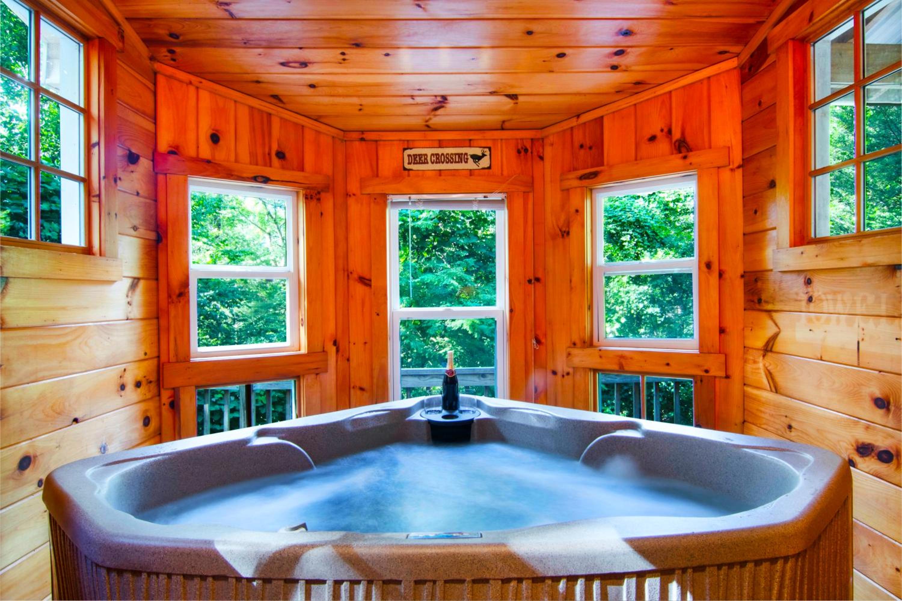 Cozy Cabin Retreat - Hot Tub, Fireplace & Fire Pit view 2