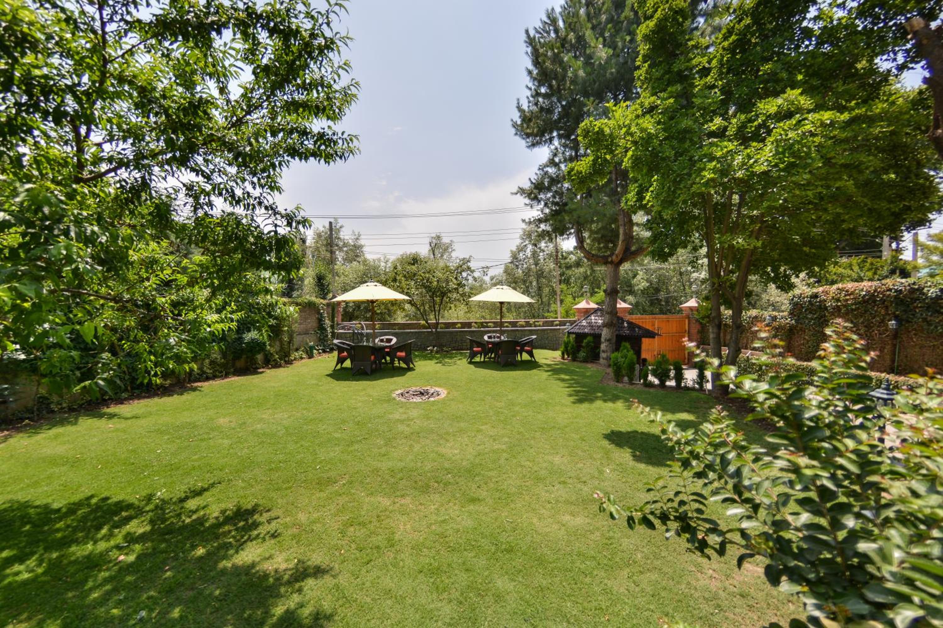 outdoor BBQ area