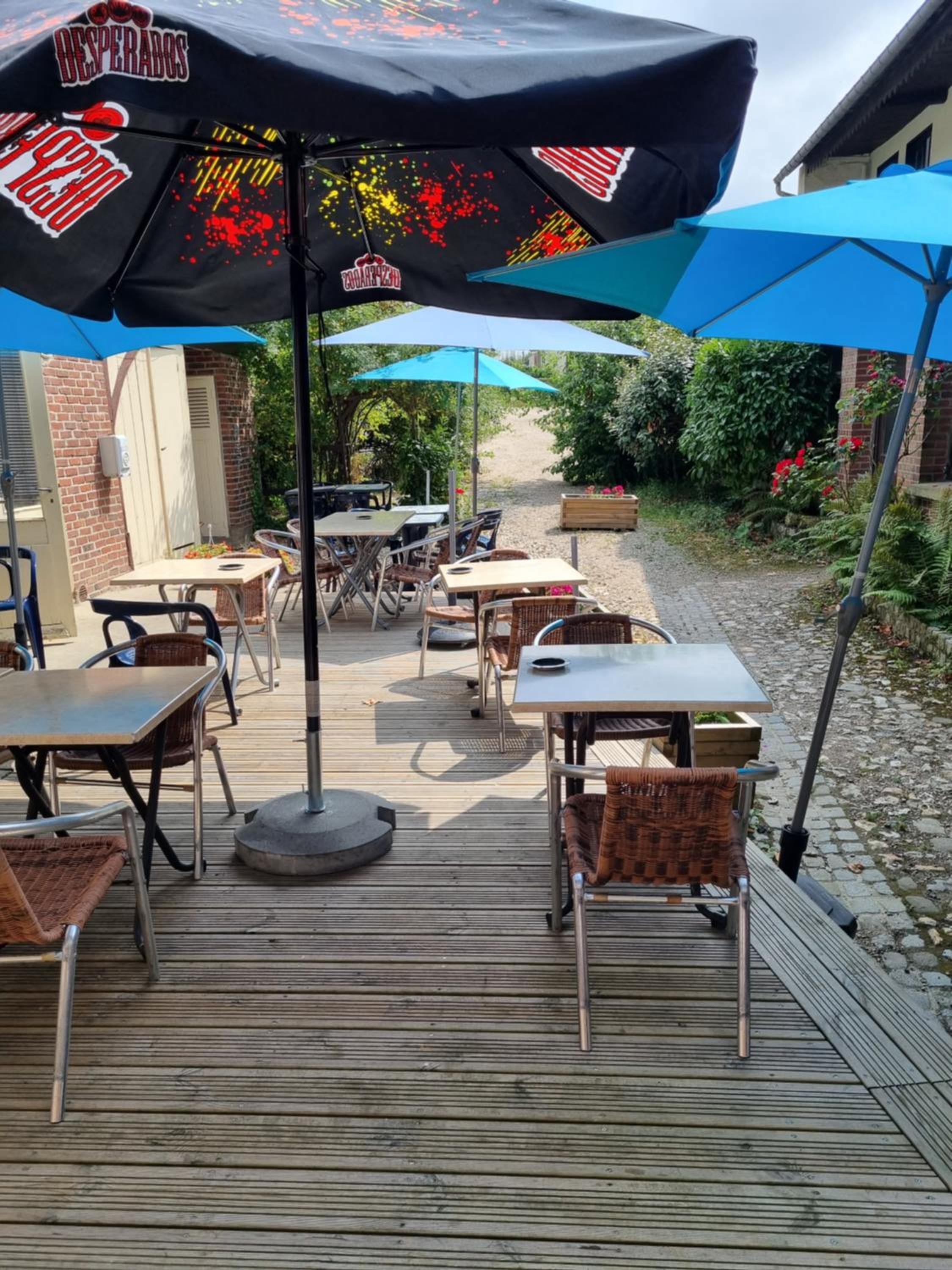 outdoor BBQ area